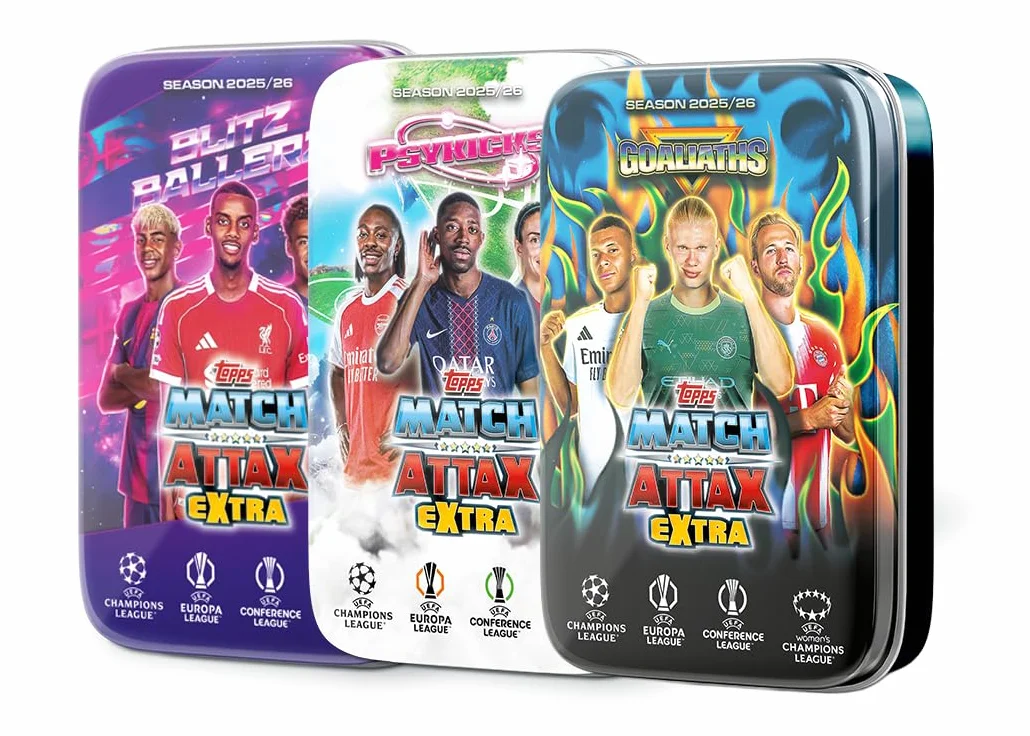 Topps UCC Match Attax Extra 2026 Mega Tin Bundle 3 Tins