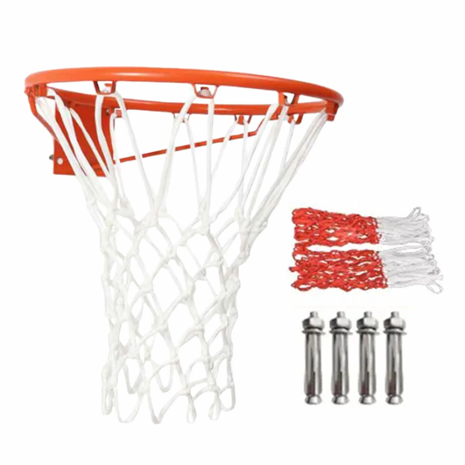 Canasta de baloncesto montada en la pared - Cesta móvil exterior, marco estable, diseño antivuelco