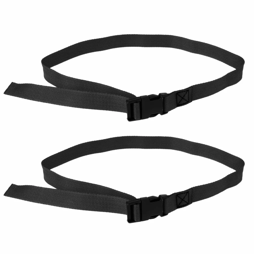 Correas de Carro de Golf con Hebilla - Negro 2pcs