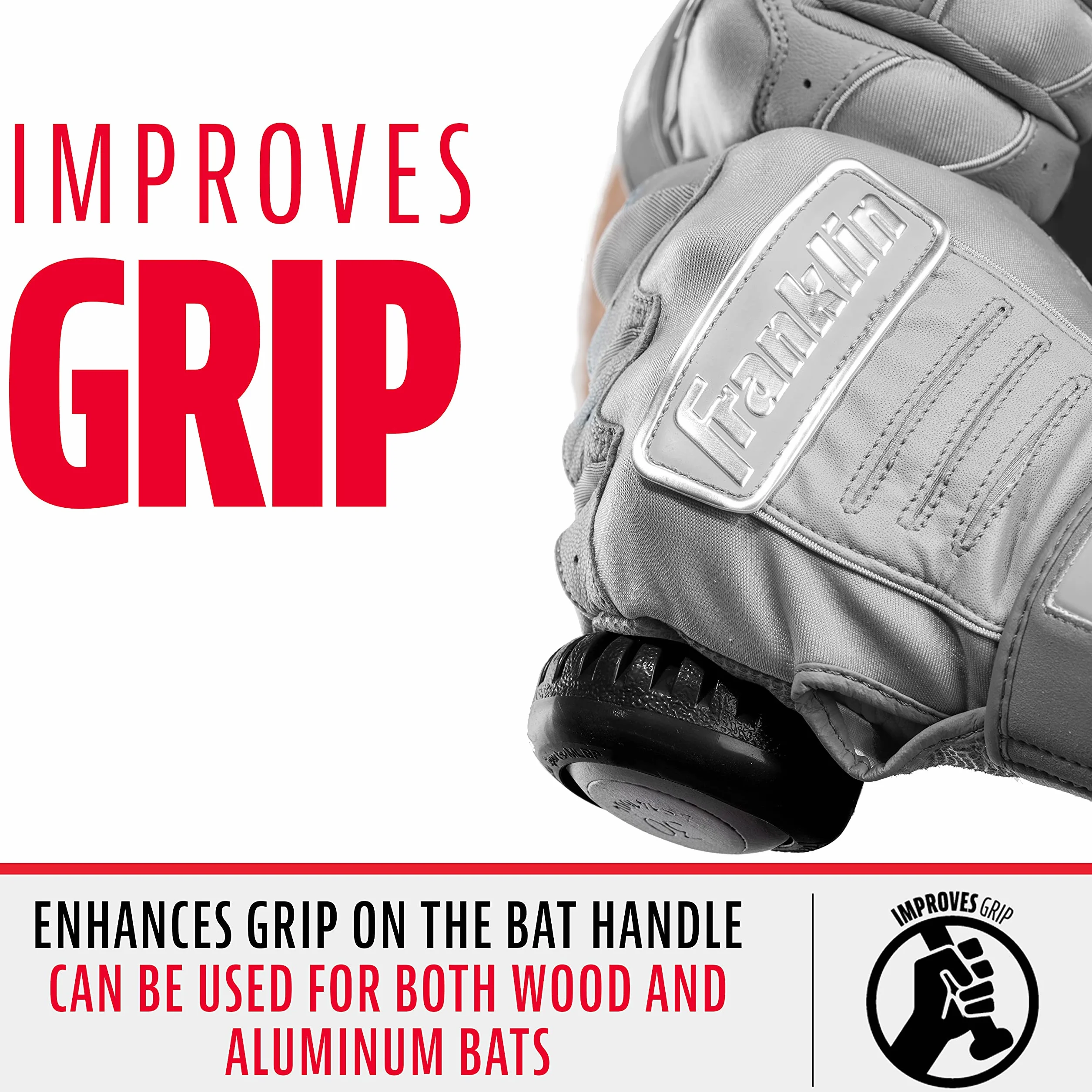 Franklin Sports Gator Grip Bat Nub - Perilla de Agarre para Bate de béisbol y sóftbol