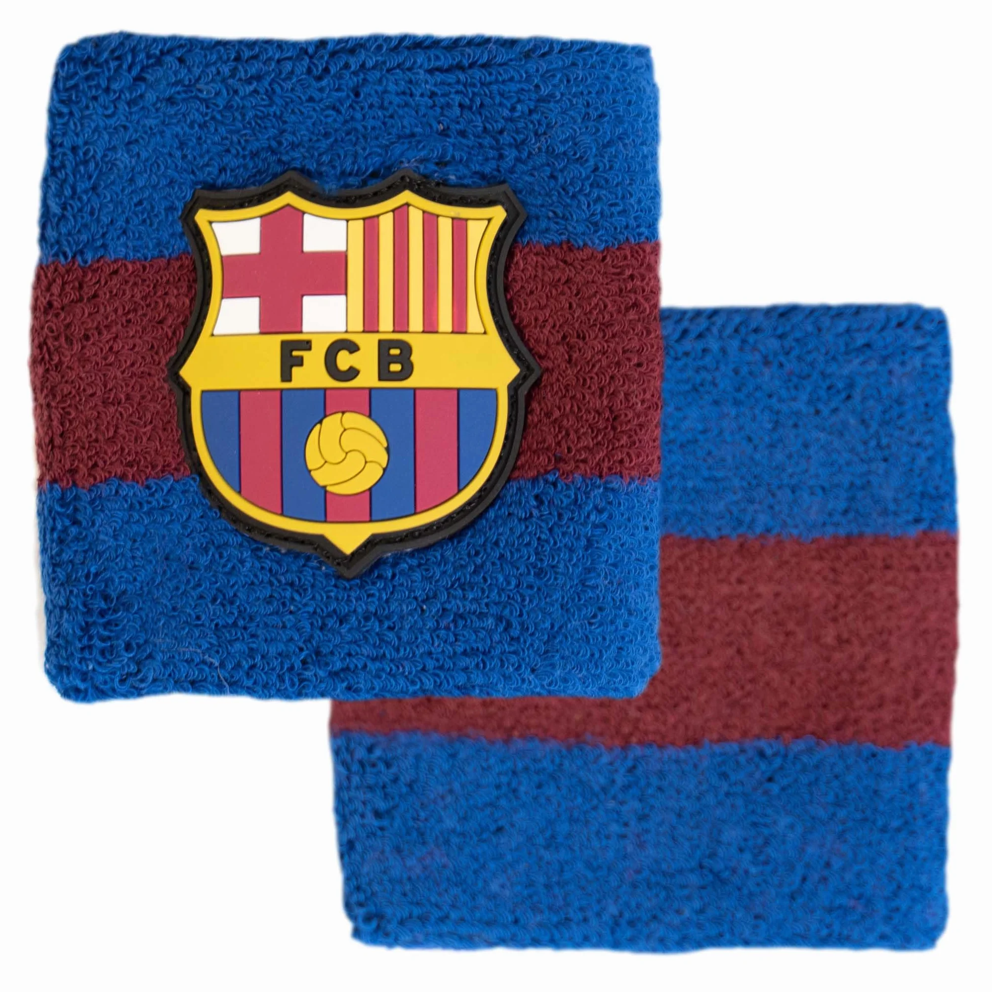 Hy-Pulsera de algodón FC Barcelona Paquete de 2 Banda para el Sudor Unisex Absorbe la Humedad Deportes