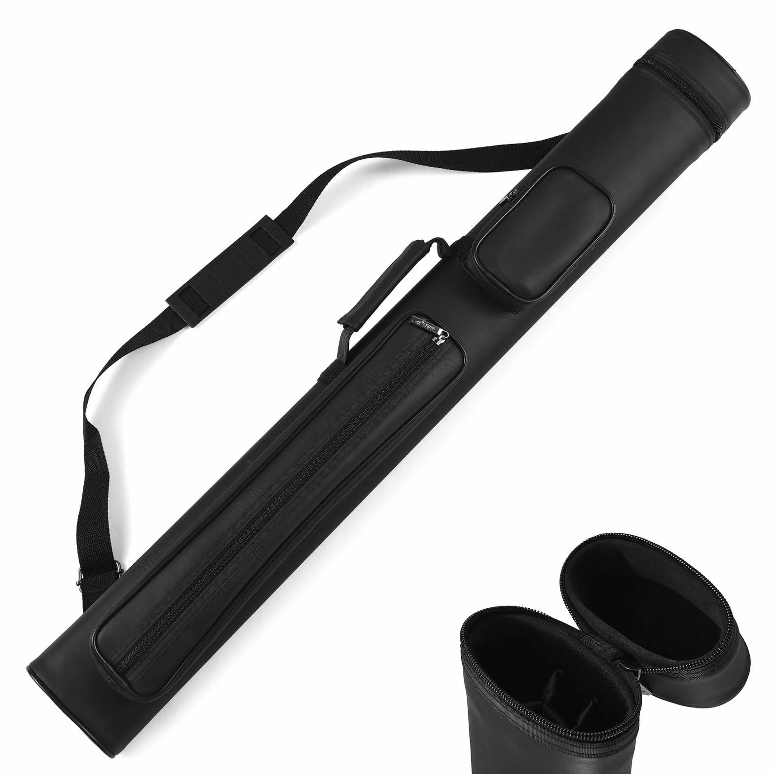 Lixada Fundas Duras para Taco de Billar, 2x Bolsa de Transporte