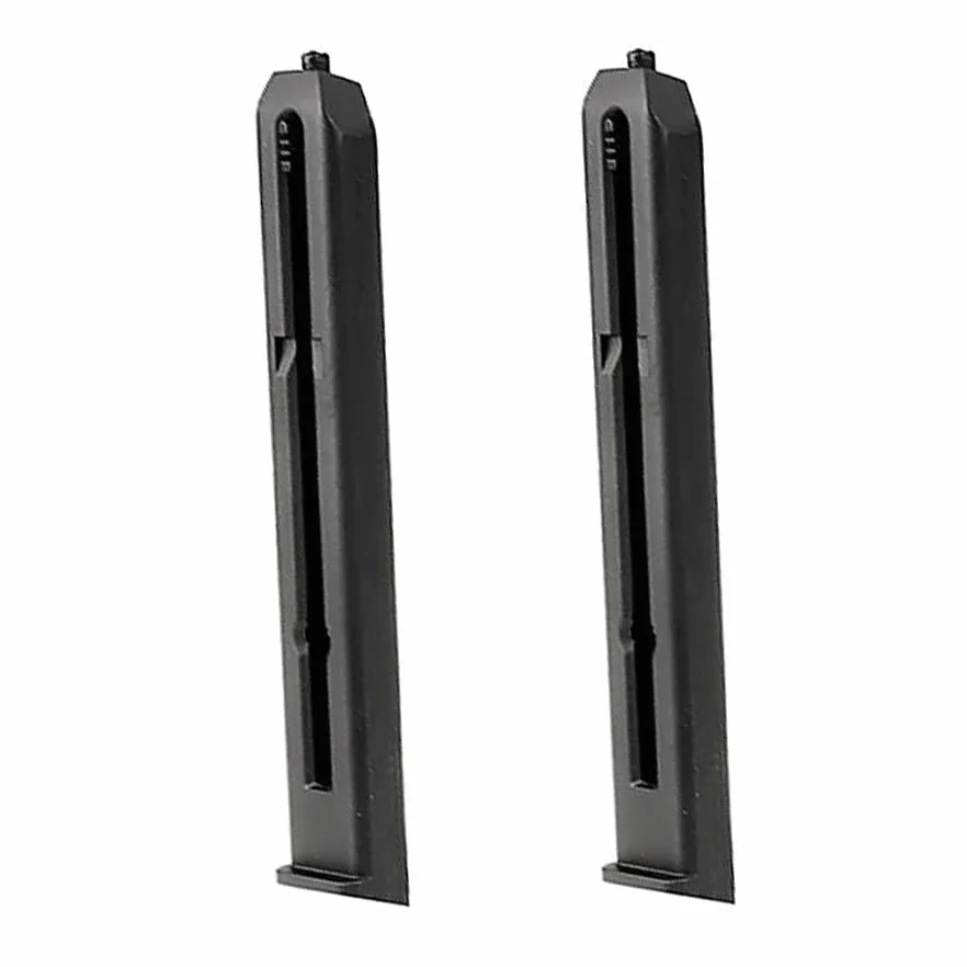 Cargador para Pistola de balines Gamo Red Alert RD-1911, RD Compact Swiss Arms P84 y P1911 Match 2 Cargadores + Bolas de Acero BB's Calibre 4,5mm