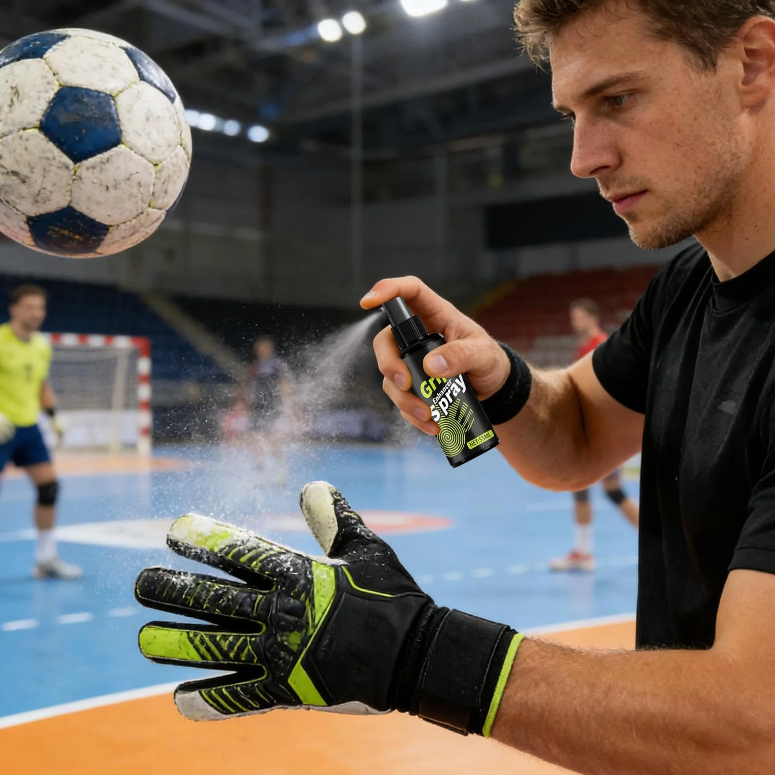 Spray Adhesivo para Guantes de Portero 55ml Antideslizante Mejorar Agarre Fútbol Béisbol Boxeo Golf