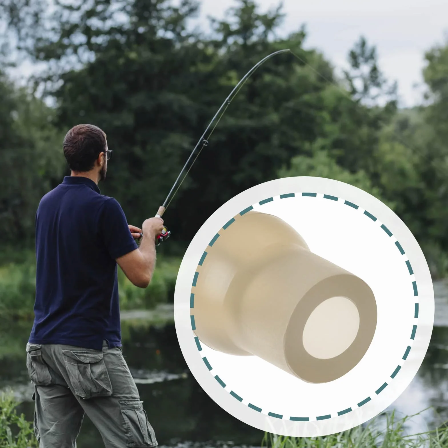 Goma Cuentas de Tope de Tulipán 16 mm para Pesca de Carpas Compatibles con Aparejos