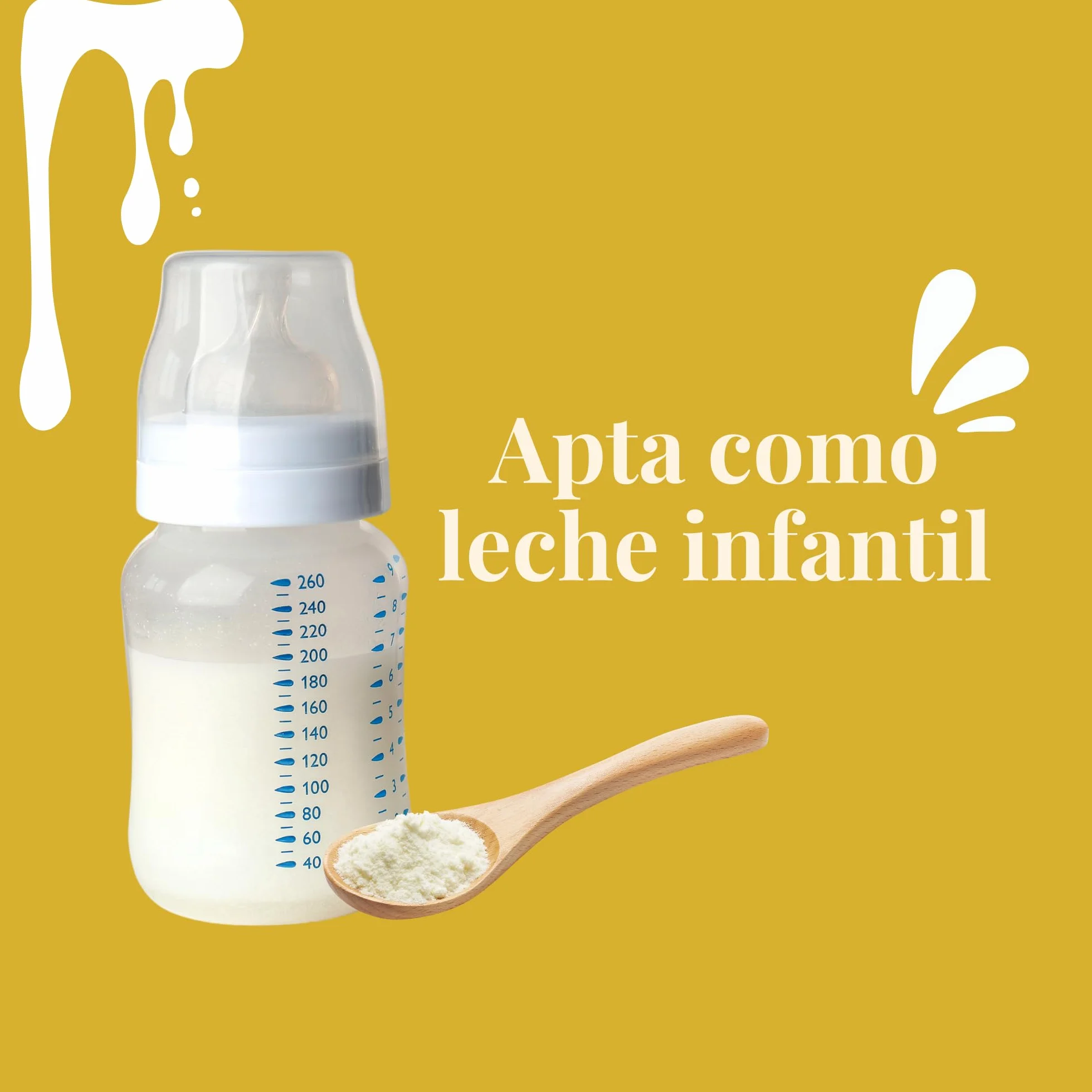 Biolactea Leche de Burra en Polvo 180 gr - Leche Pasteurizada Liofilizada Ecológica Rica en Proteínas