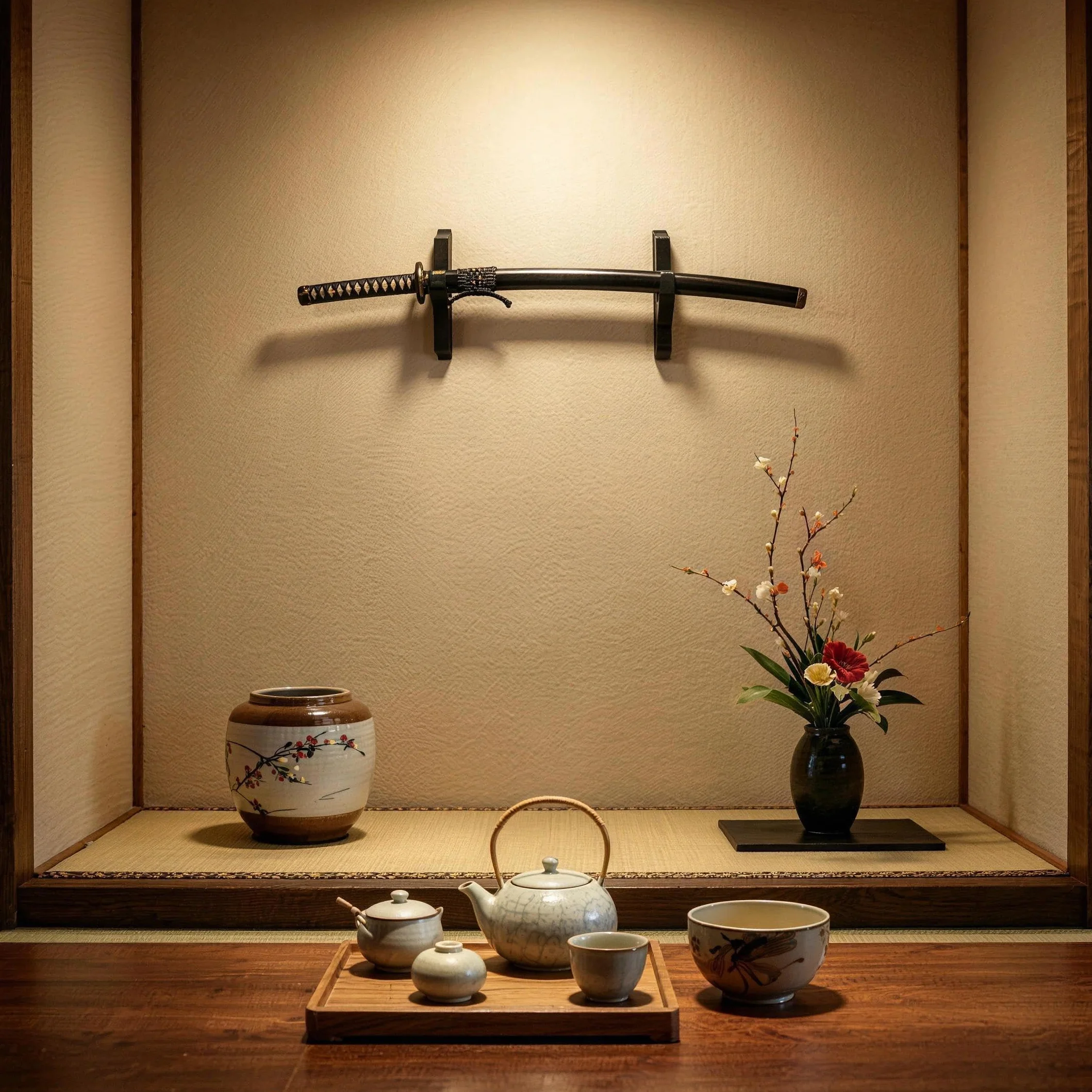 Soporte de pared para Katana, colgador ajustable para espada samurái, Rapier, sable de luz Cosplay