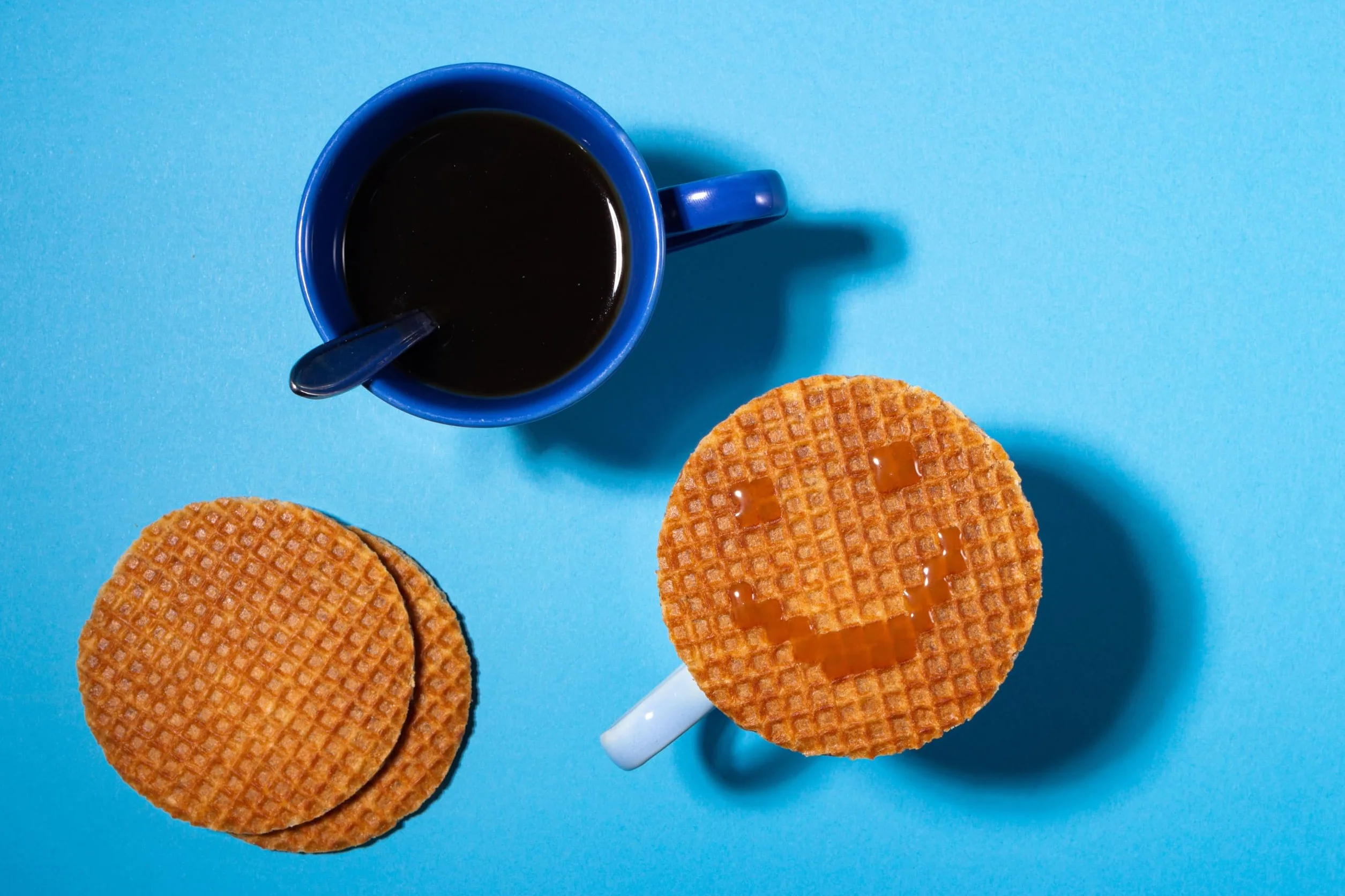 Daelmans Stroopwafels de Caramelo en Bolsita con Clip (8 piezas) - Auténtica galleta holandesa con caramelo y vainilla Bourbon - Sin colorantes ni conservantes artificiales, ideal como regalo