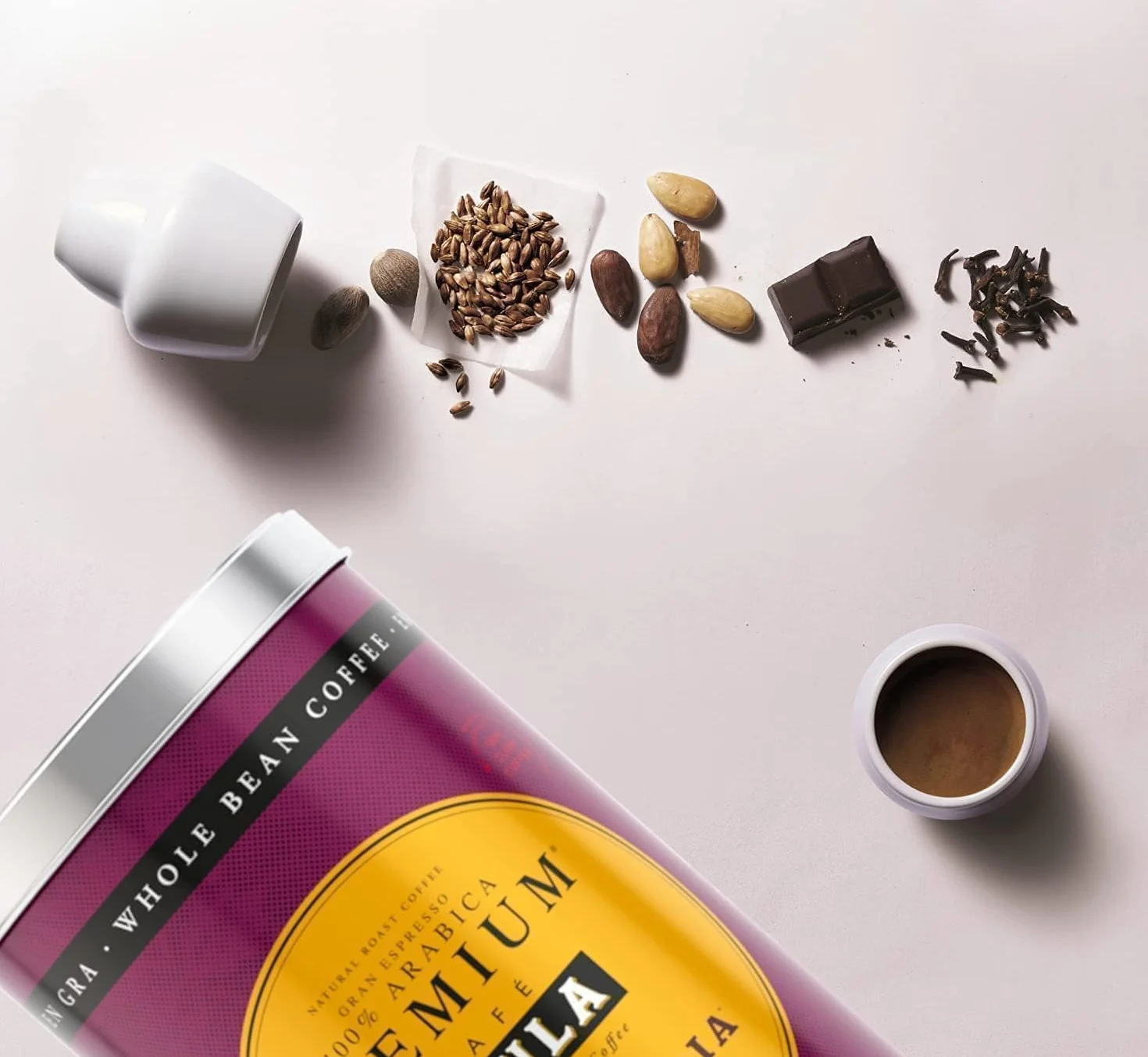 Café Saula Pack 2 Latas Gran Espresso Premium Dark India 500g. Grano 100% Arábica
