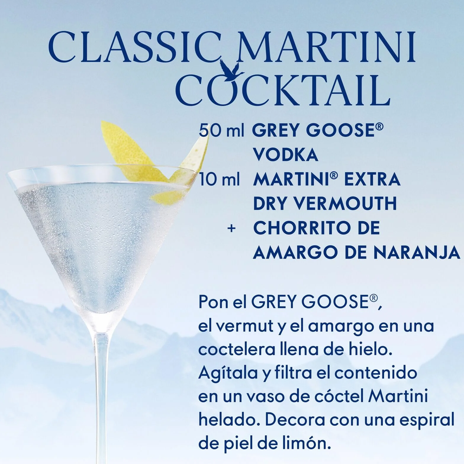 GREY GOOSE vodka premium francés 40% ALC. 1 l