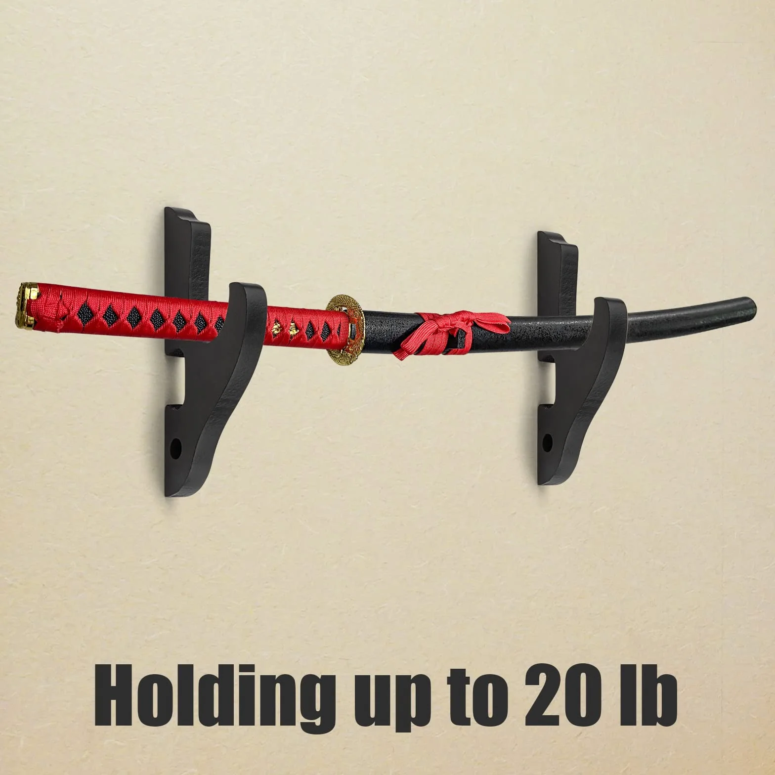 Soporte de pared para Katana, colgador ajustable para espada samurái, Rapier, sable de luz Cosplay