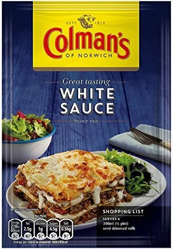 Colman's Mezcla de salsa blanca 12x25g