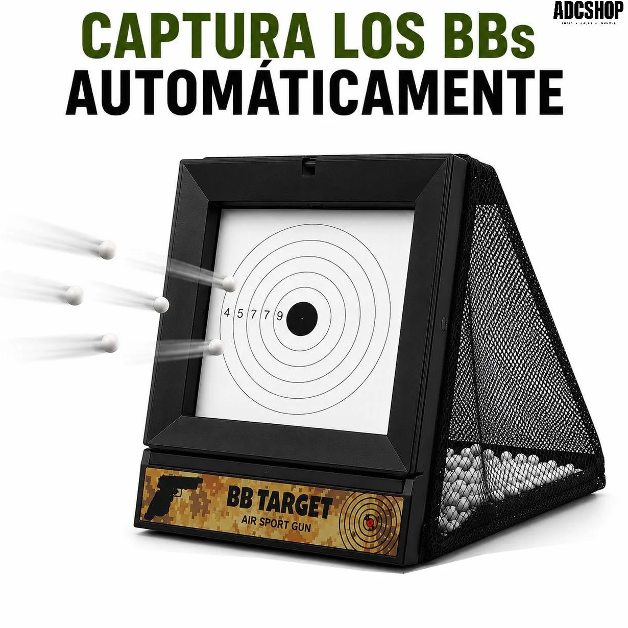 Cazabalines Airsoft Tiro Dual + 100 dianas 17x17 cm Objetivos móviles