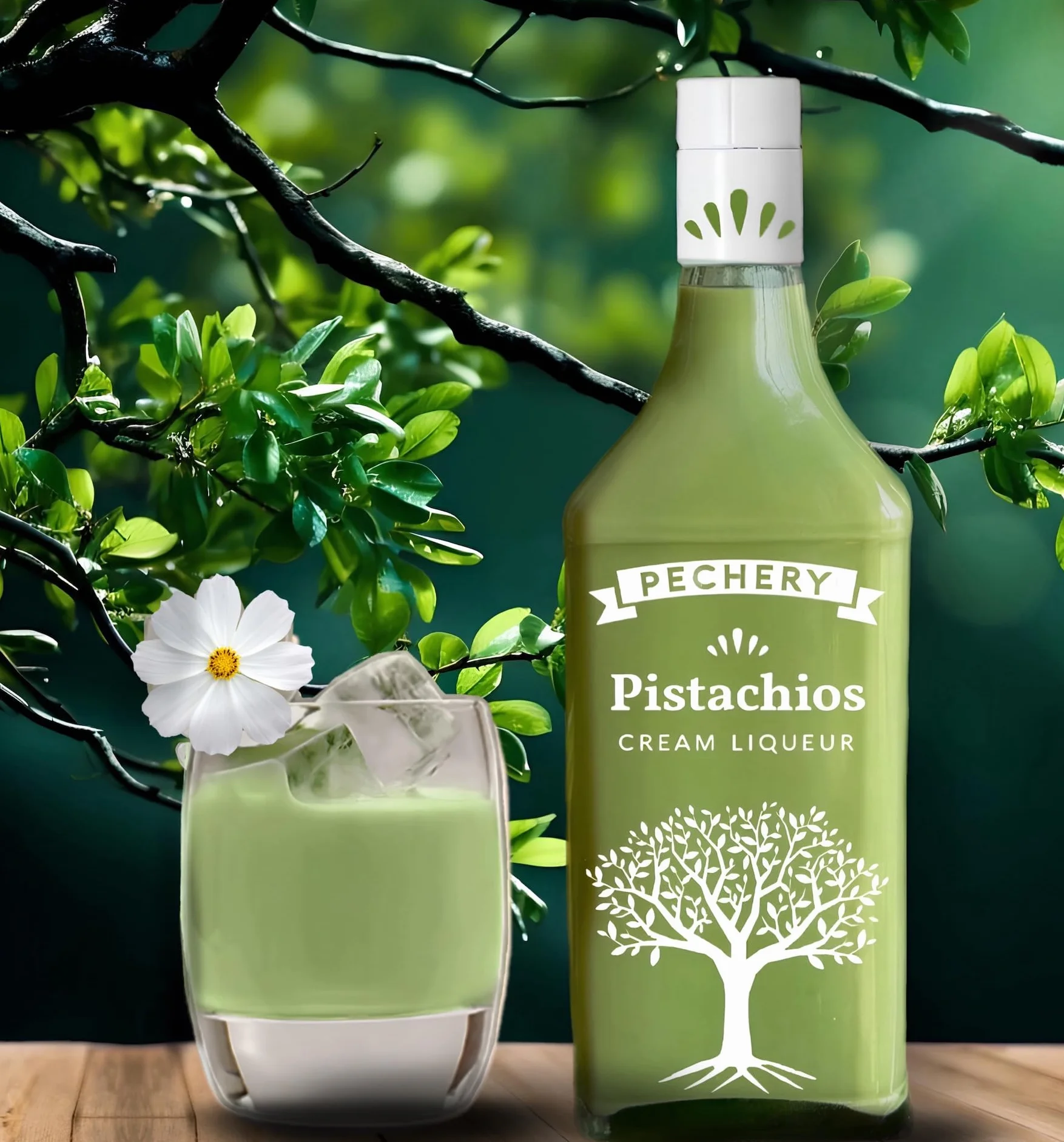 Pechery Licor Crema de Pistacho 70cl.