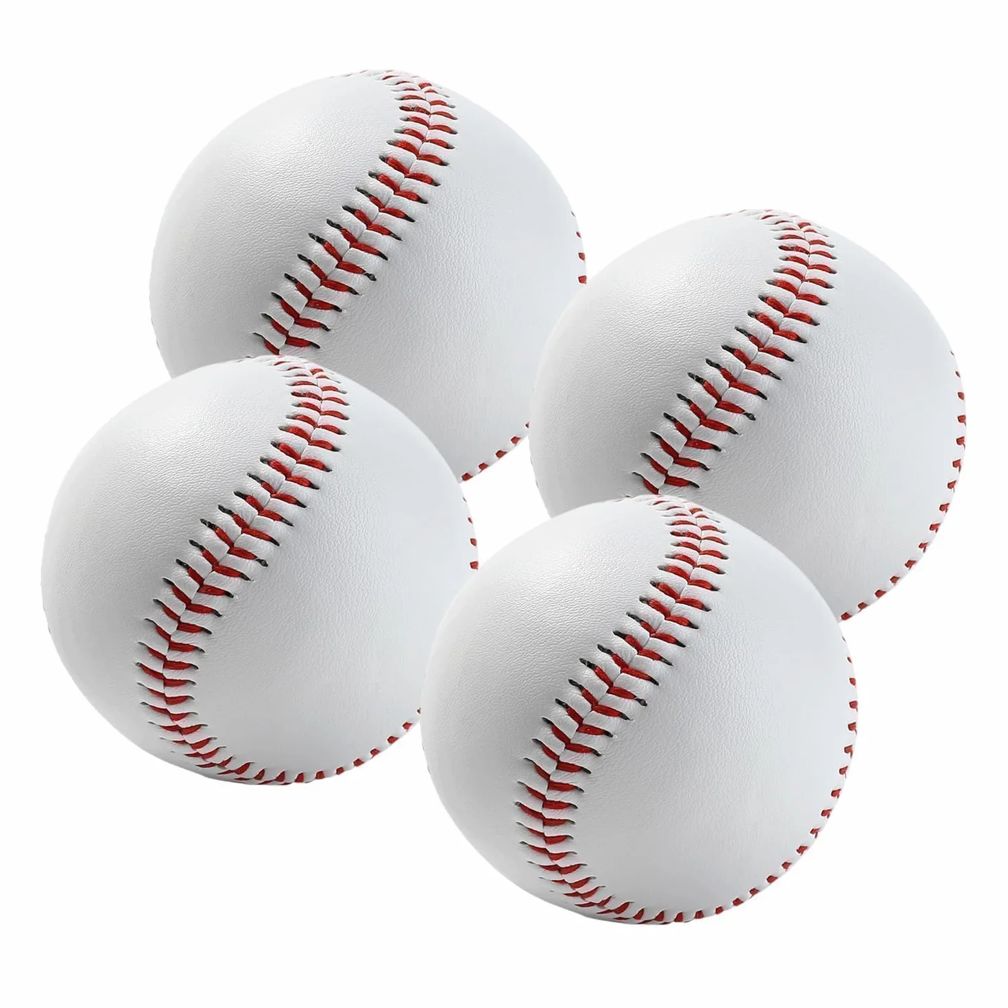 Pelotas de béisbol cosidas a mano, suave, 9 pulgadas, poliuretano, para adultos y jóvenes
