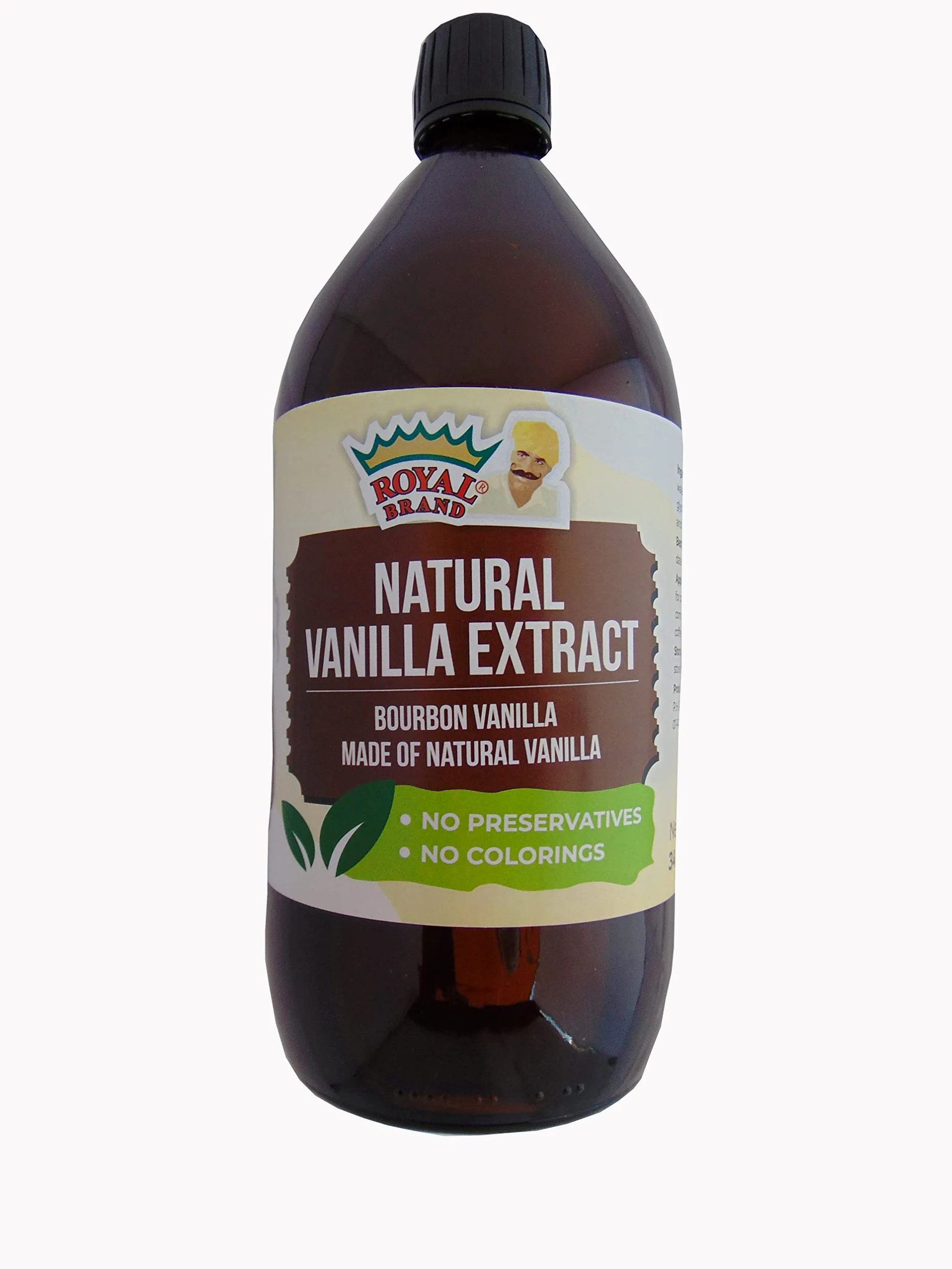 Extracto de vainilla natural, hecho de vainilla natural, sin alcohol, 1 litro, Halal