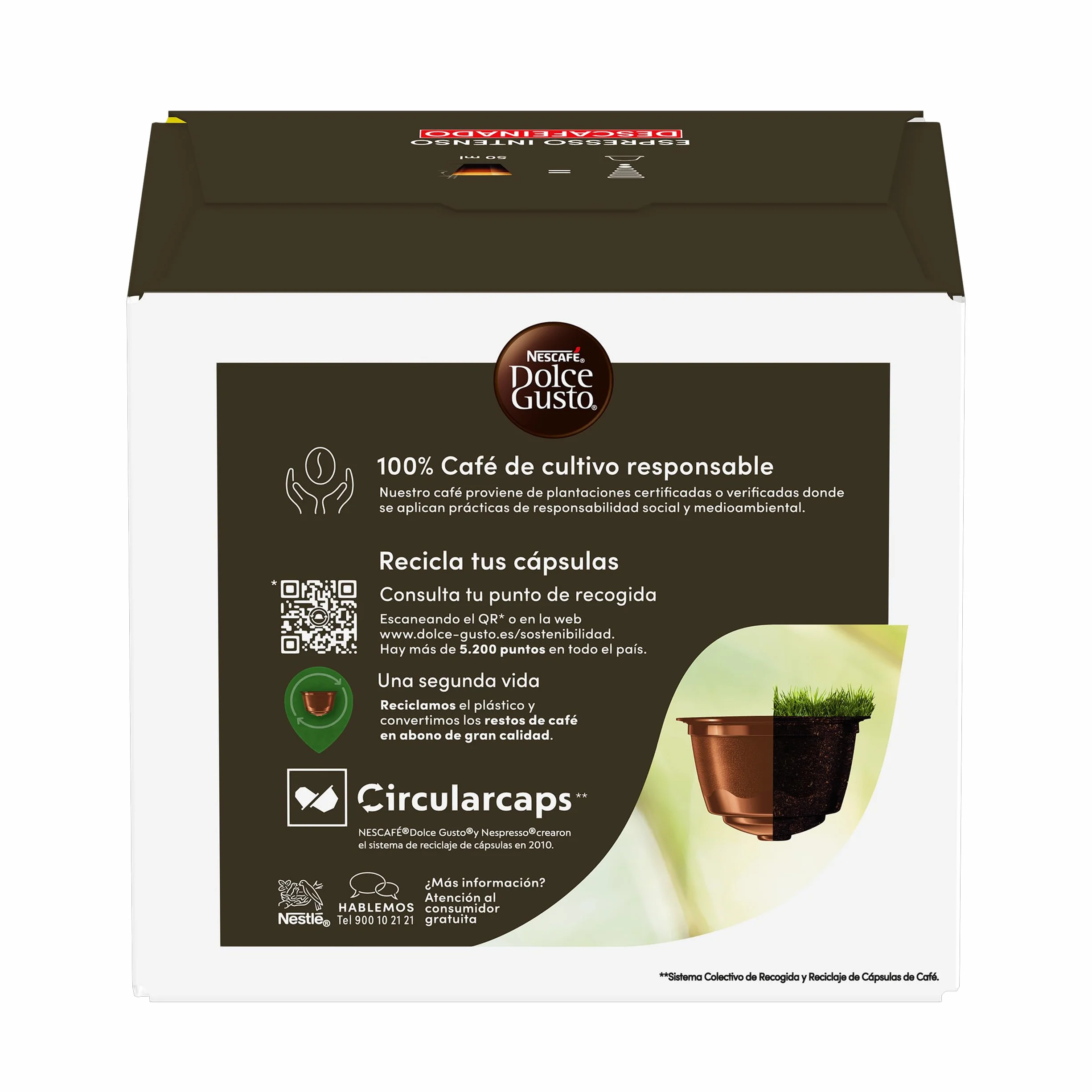 NESCAFÉ Dolce Gusto Espresso Intenso Descafeinado Kapsułki 90 Sztuk (3x30) Oryginalne