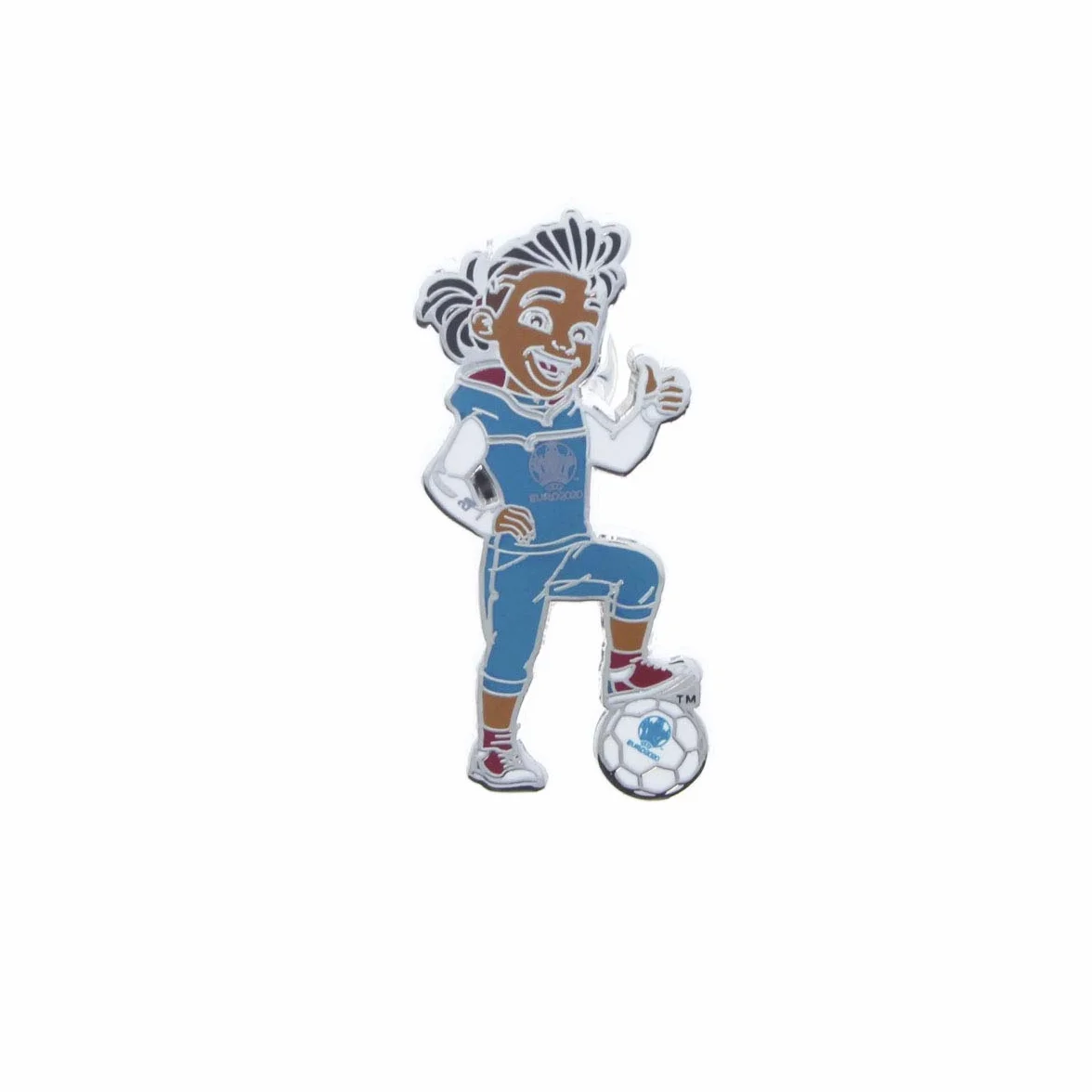 Pin UEFA EURO 2020™ Skillzy Mascota Oficial Pulgar Alto 4 cm
