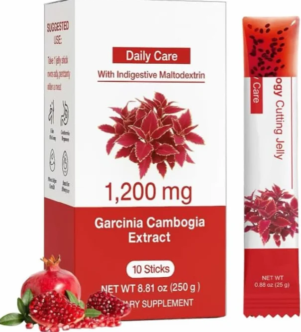 Jalea De Corte De Coleología - 1200mg Garcinia Cambogia, Colágeno De Semillas De Chía, Ácido Hialurónico, Piel Brillante, Soporte De Digestión Y Cuidado Diario - 8.81 Oz,1 pcs