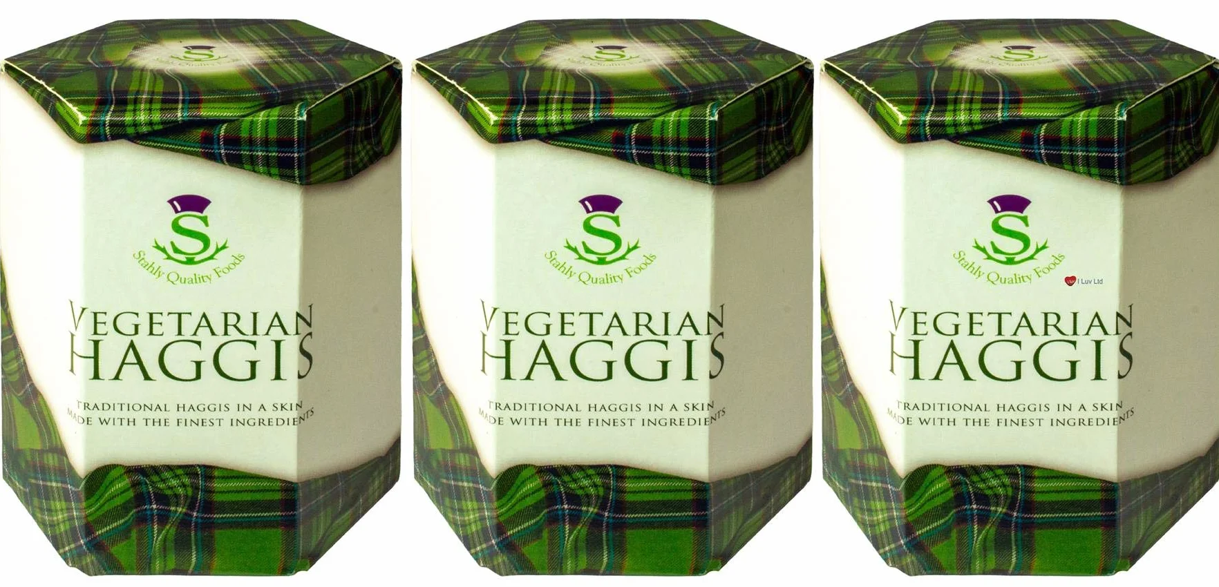 Pack de 3 Escoceses Haggis Vegetariano Comida Escocesa Regalos Plato Nacional de Escocia
