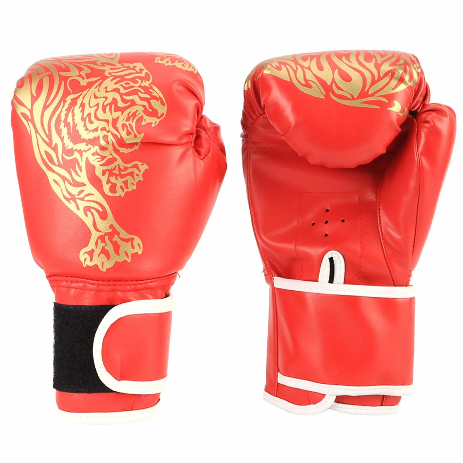 Guantes de Taekwondo Sanda Rojos para Entrenamiento Adultos Niños
