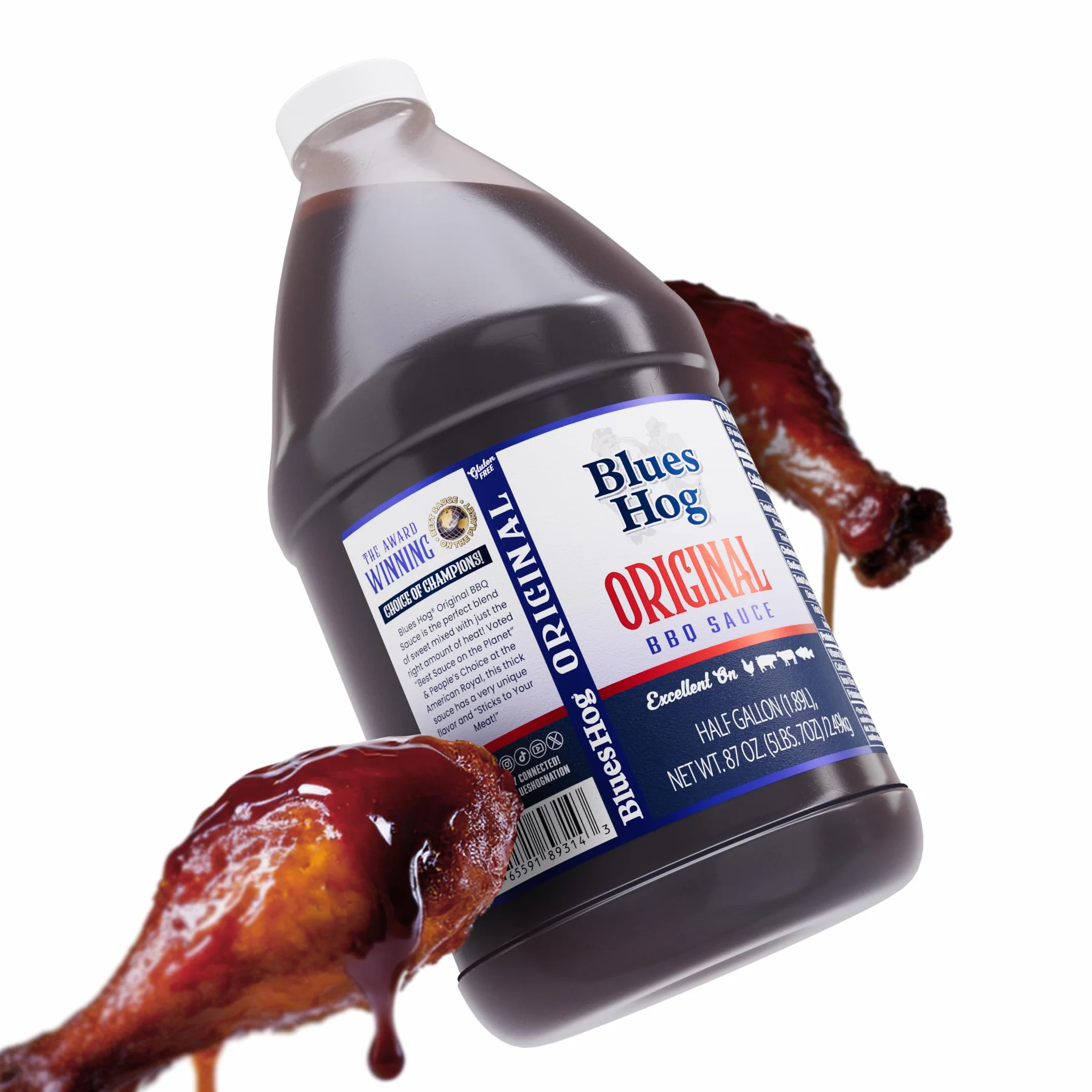 Salsa BBQ Blues Hog 'Original' - 1.893 l (½ US Gal - 64 oz)