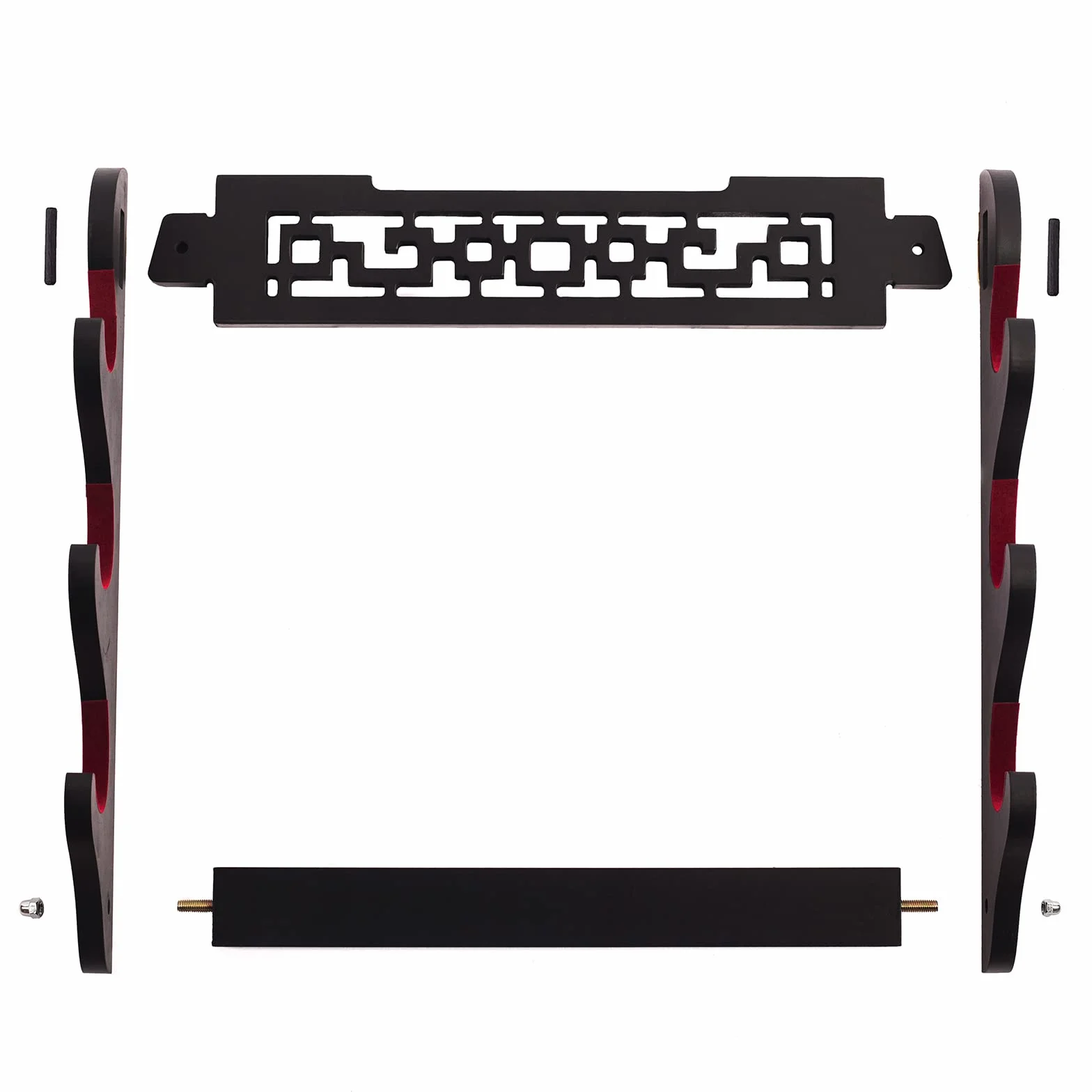Soporte de Pared para Espada Samurai Katana Wakizashi Tanto 3 Niveles Cinco Capas