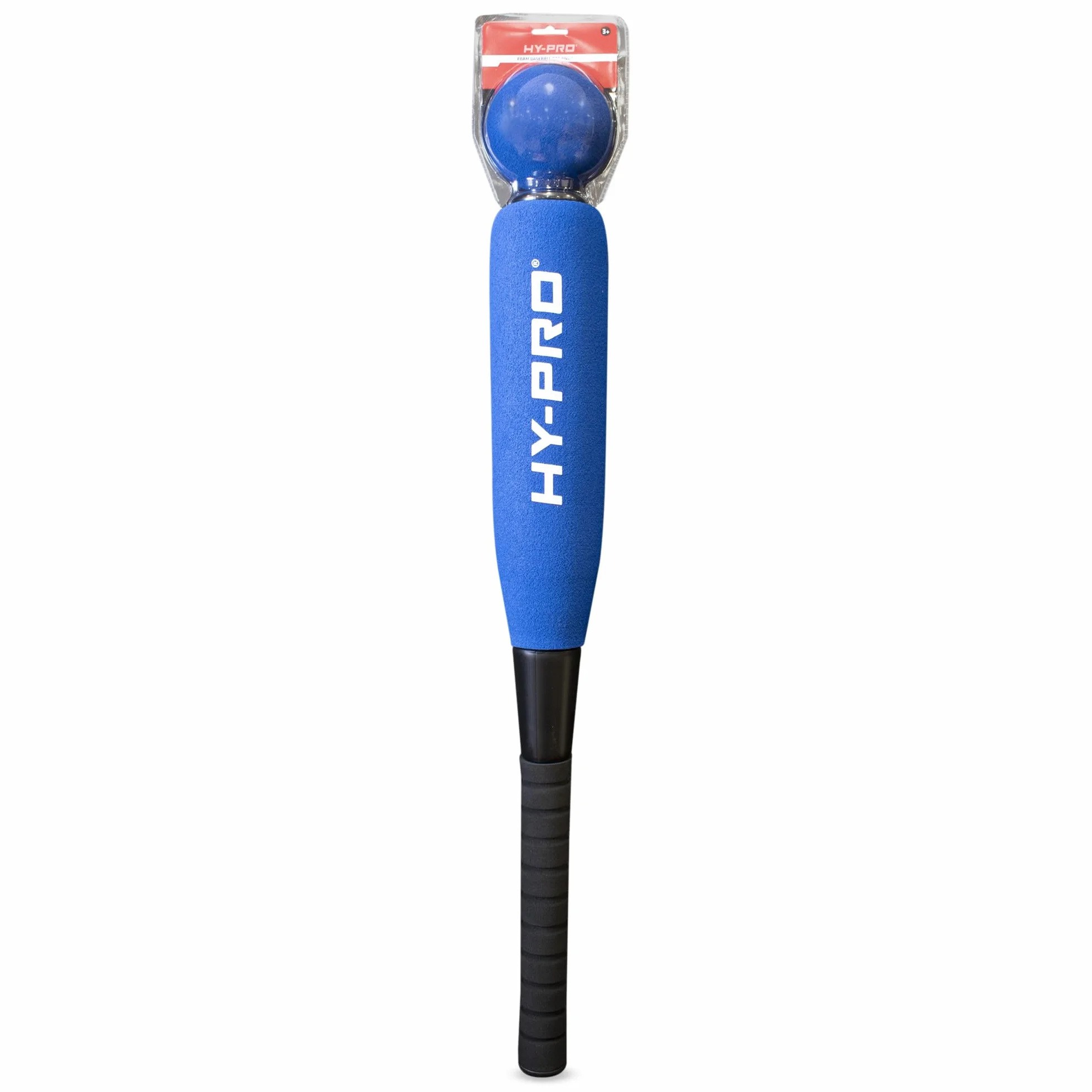 Hy-Pro Juego de bate y pelota de béisbol de espuma, 24 pulgadas, agarre antideslizante, azul