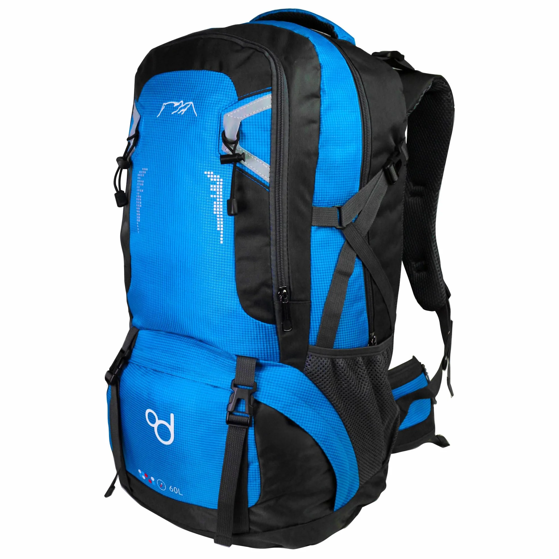 OcioDual Mochila Senderismo 60 Litros, Mochila Trekking, Ligera, Azul