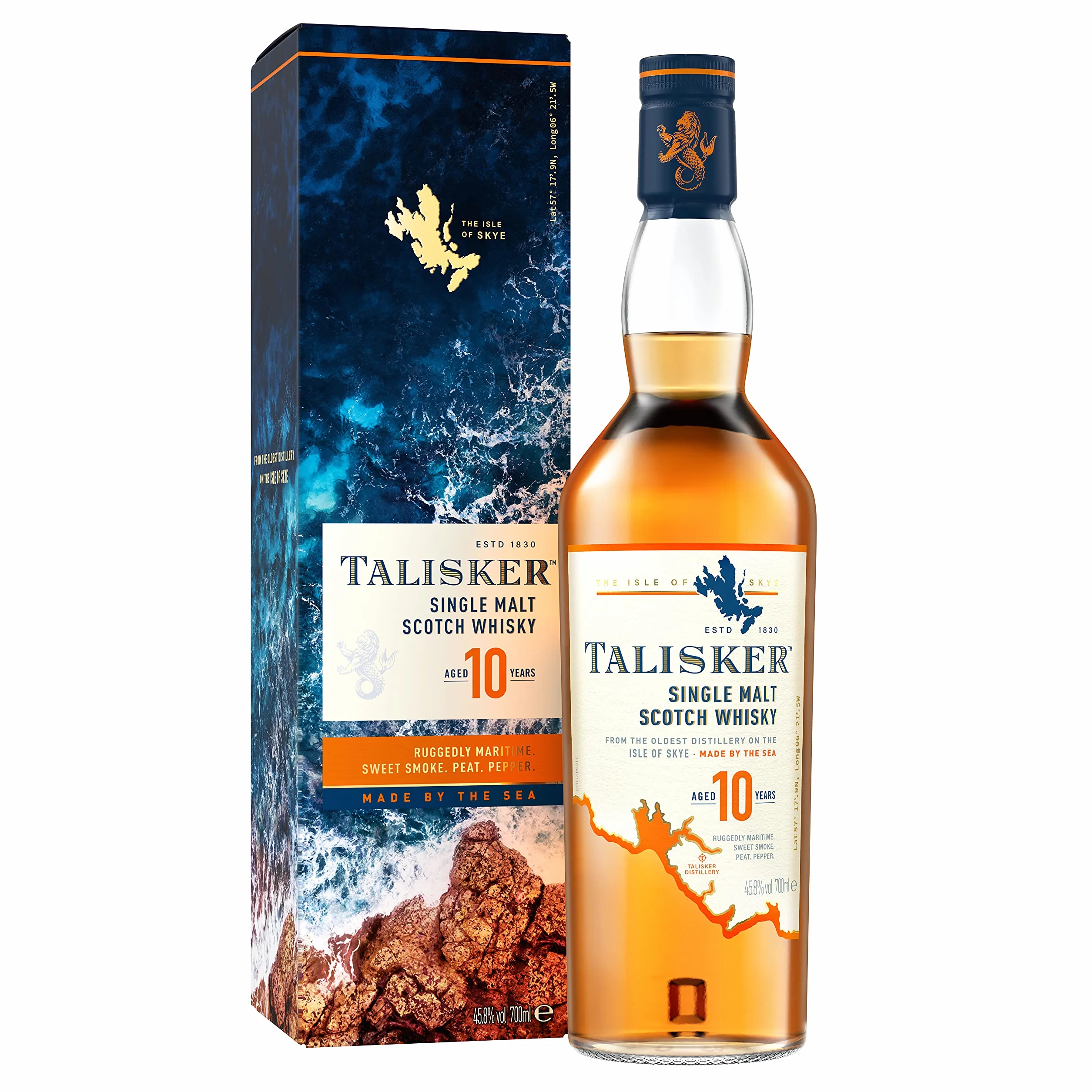 Talisker 10 años whisky escocés single malt 700 ml