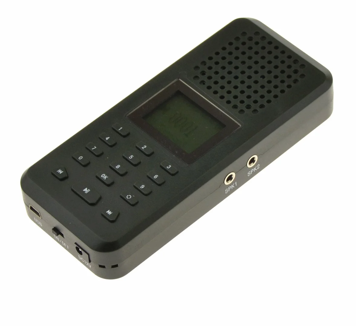 Llamador de aves de caza 20W reproductor MP3 altavoz 126dB pantalla LCD recargable