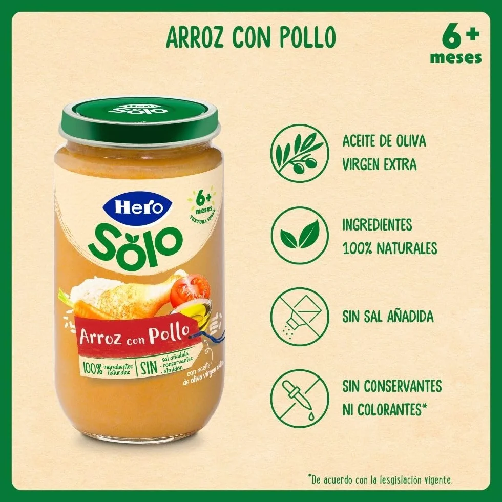 Hero Solo Caja Mixta de Carne Pack 18x235 g para bebés desde 6 meses