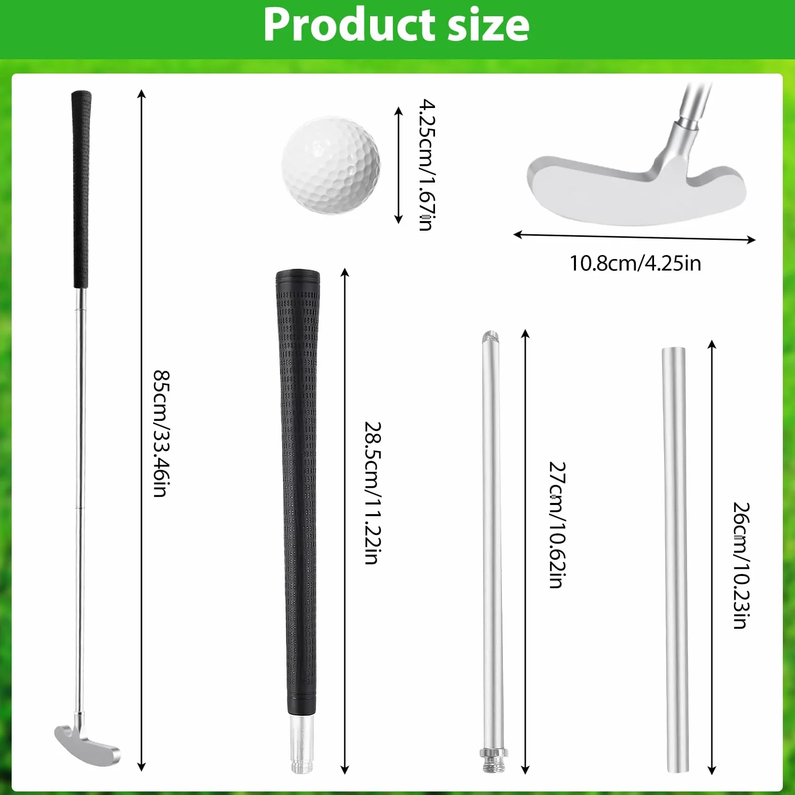 Juego de entrenamiento de swing de golf ajustable retráctil para interiores y exteriores regalo