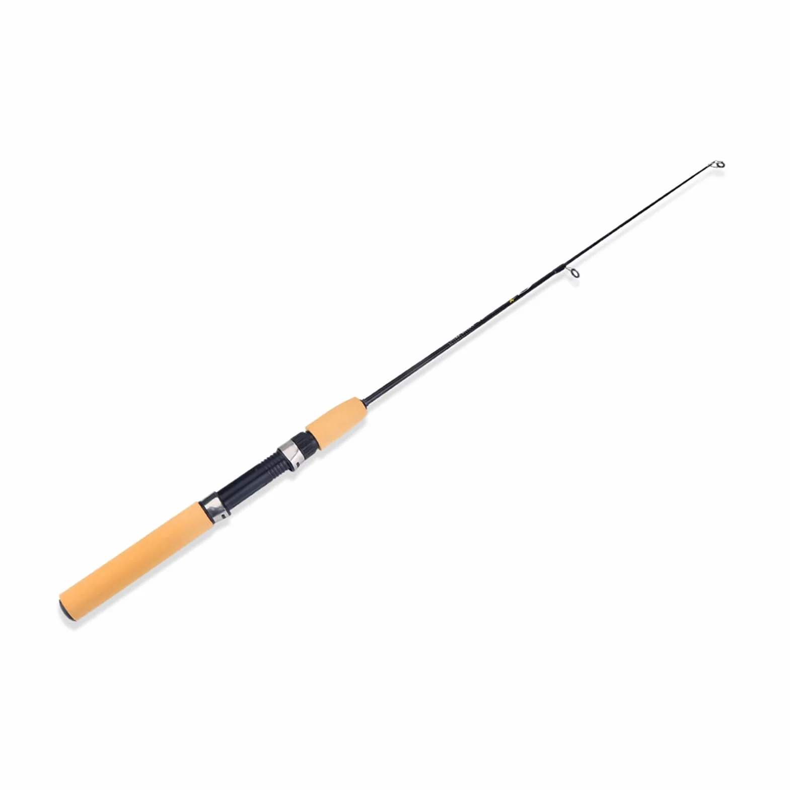 BuyWeek Caña de Pescar Fibra de Carbono Mini Retráctil 77 cm