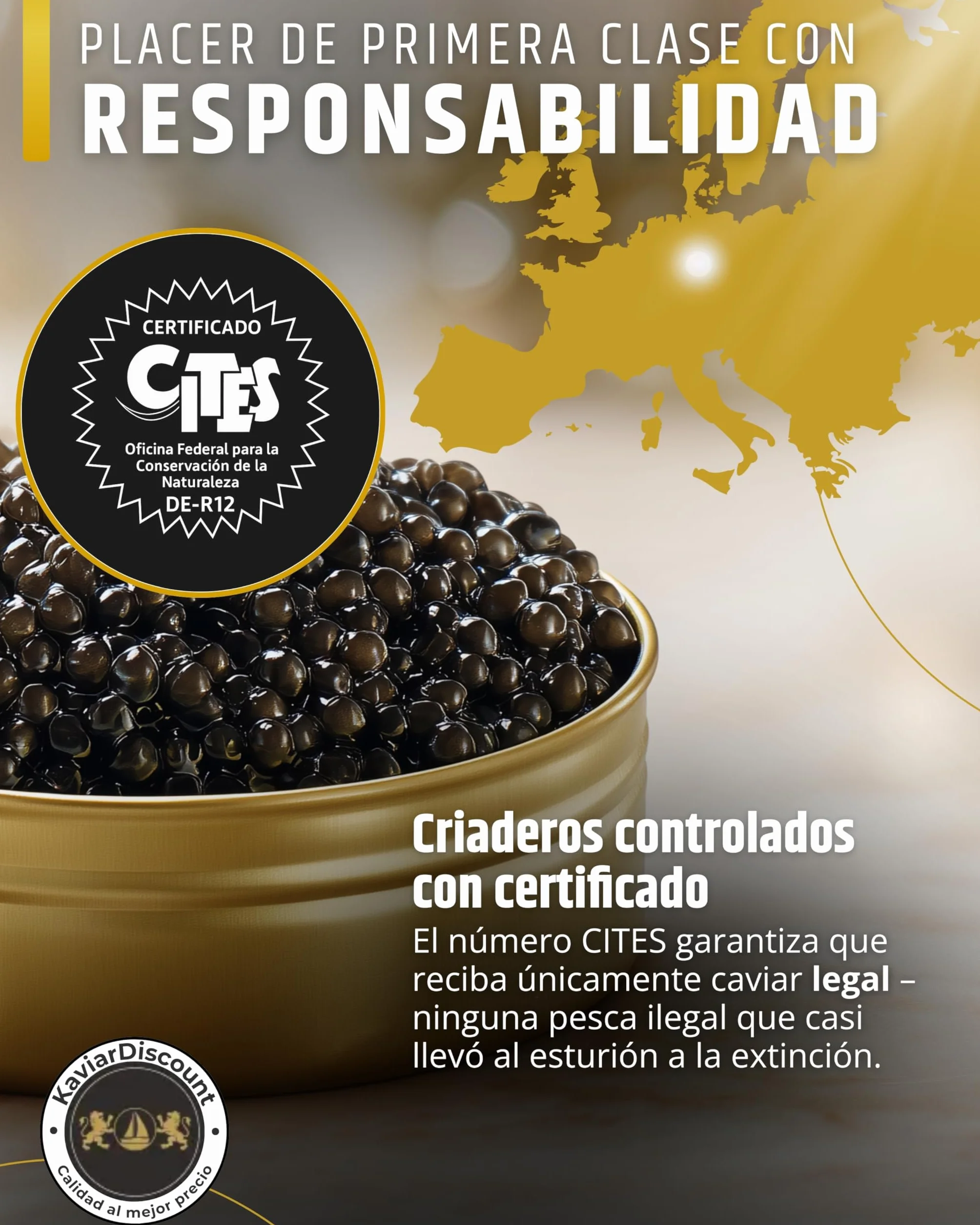 Caviar siberiano (huevas de esturión) (250g)