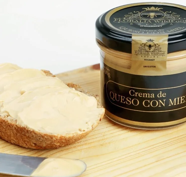Crema de Queso con Miel FLORALIA | Tarro 100 gr | Alimento gourmet natural