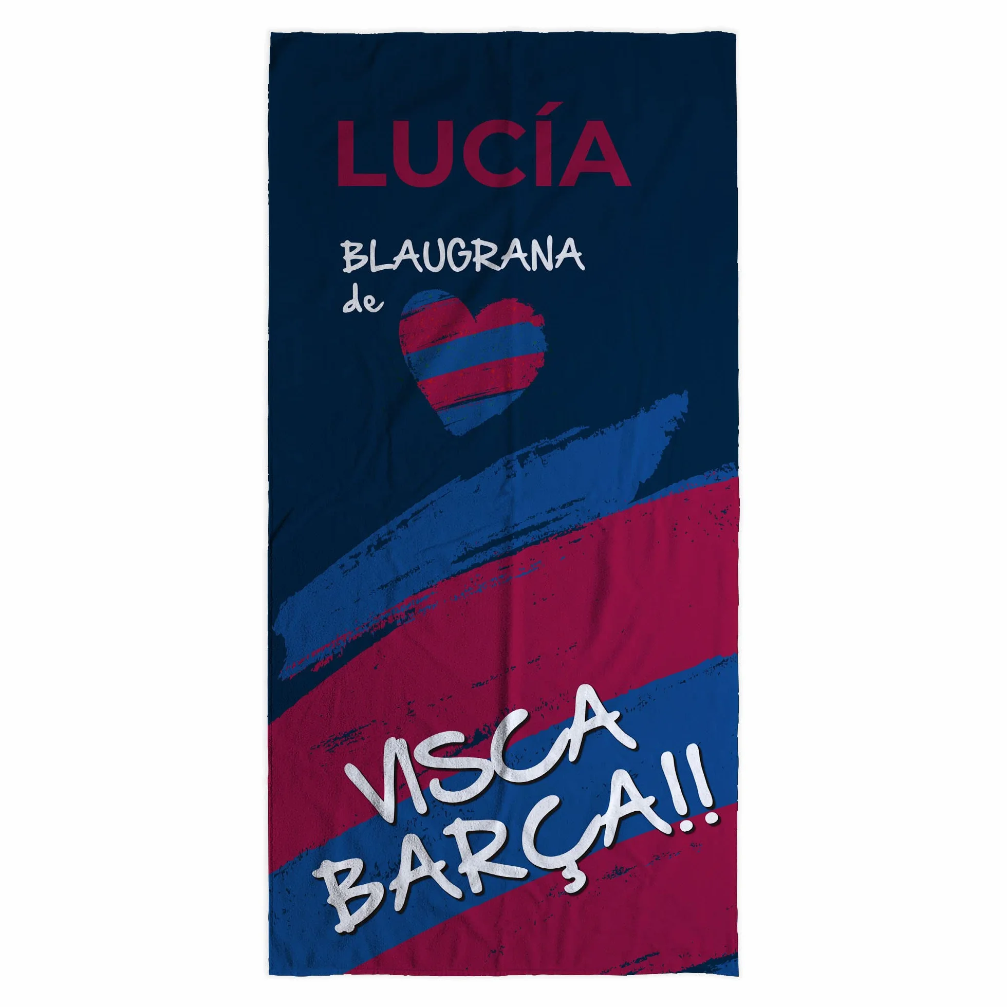 LolaPix Toalla Barcelona Personalizada Futbol Playa Regalo Nombre