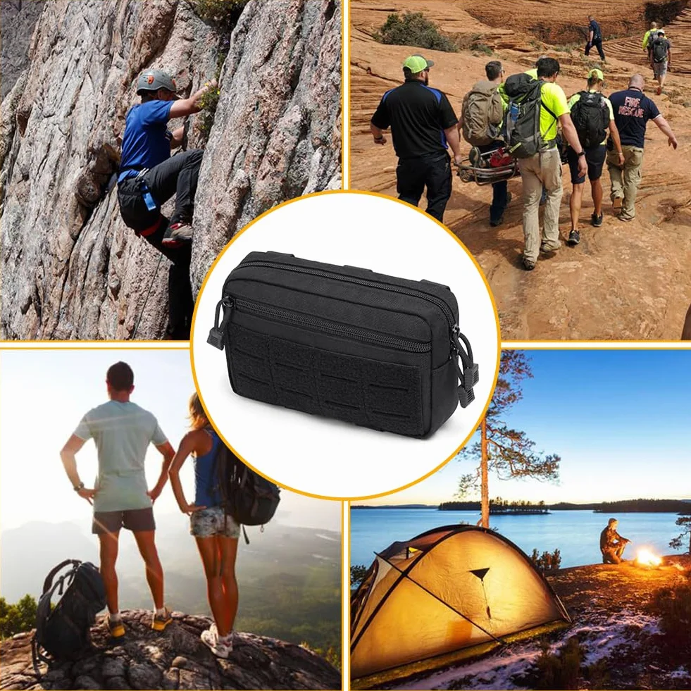 Flintronic Bolsa Táctica Molle, Riñonera Cintura Hombre Multifuncional, para Caza Ciclismo Camping