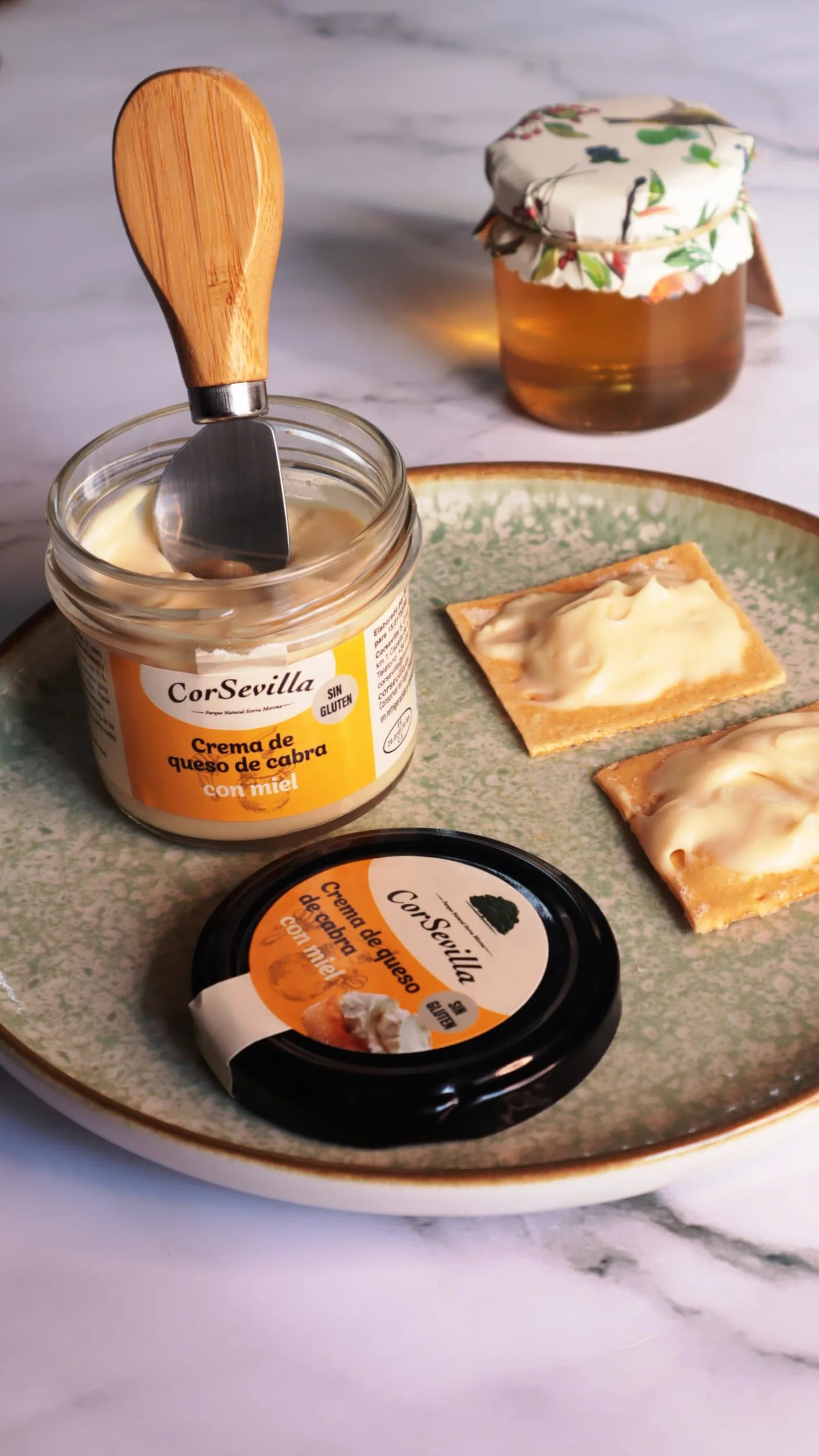 Corsevilla Crema Queso Cabra Curado Miel Queso Untar Gourmet 100 g