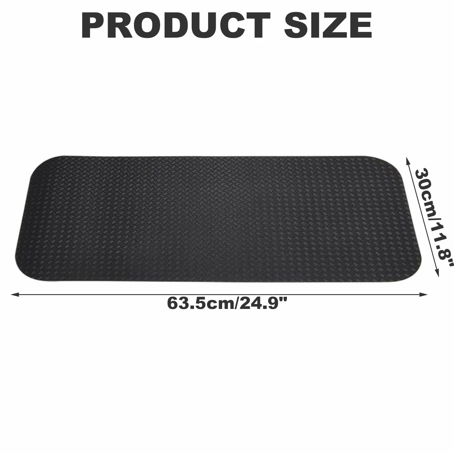 Alfombrilla Antideslizante para Fitness Protector Suelo Silicona 63.5x30 cm Cintas Correr Bicicletas Yoga