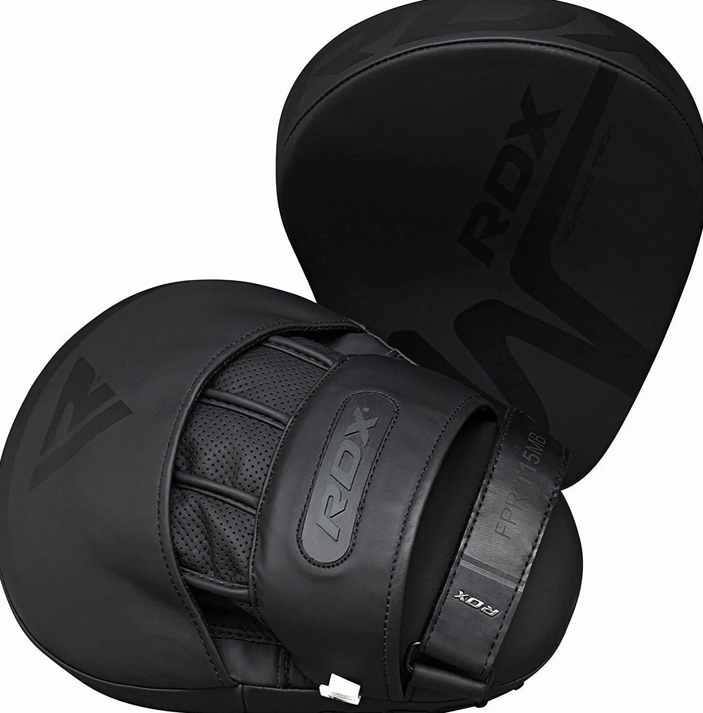 RDX Guantes de Boxeo para Enfoque, Almohadilla de Mano Curvada de Piel con Correa Ajustable