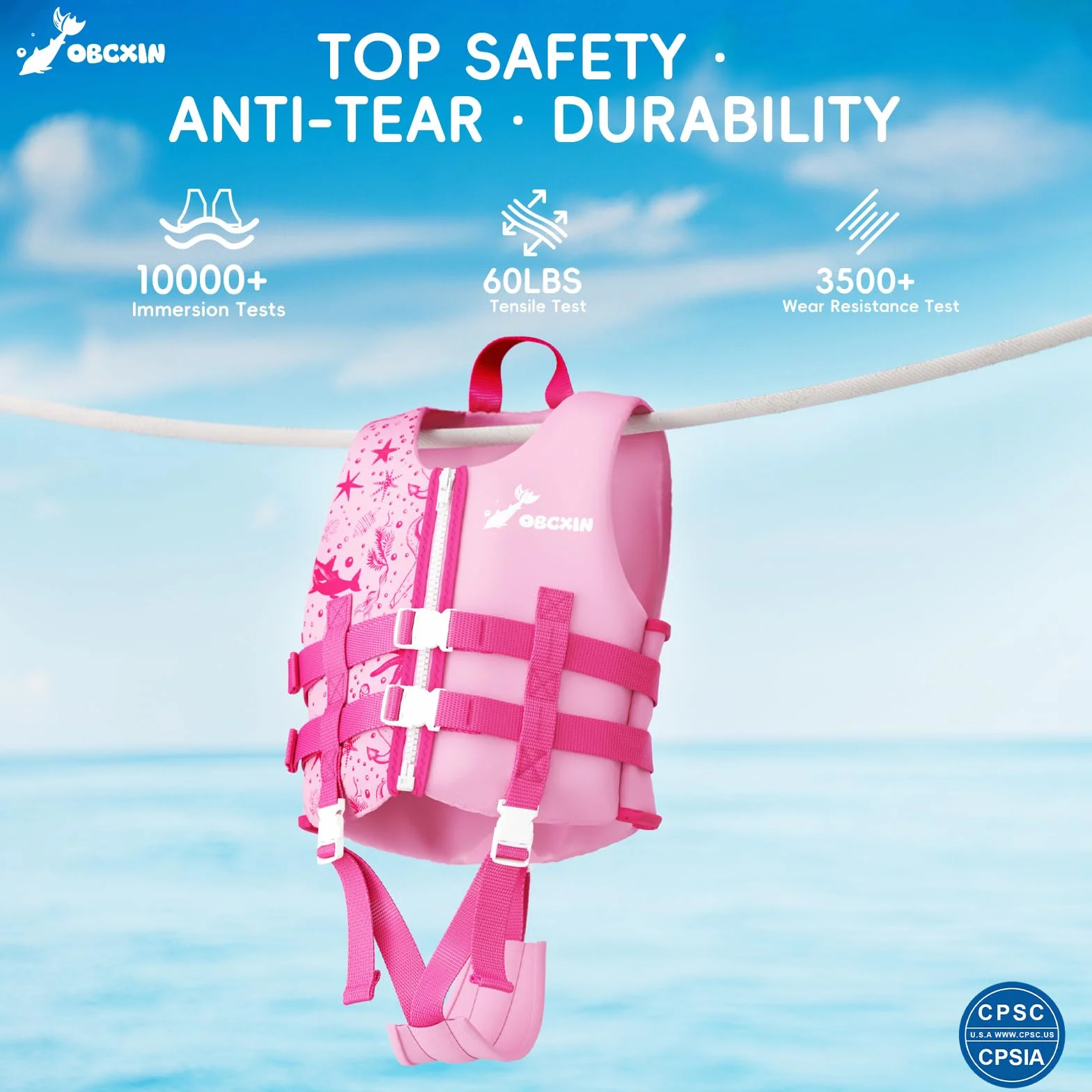 Chaleco de Natación para Niños Flotador Ajustable Neopreno Suave TÜV geprüft