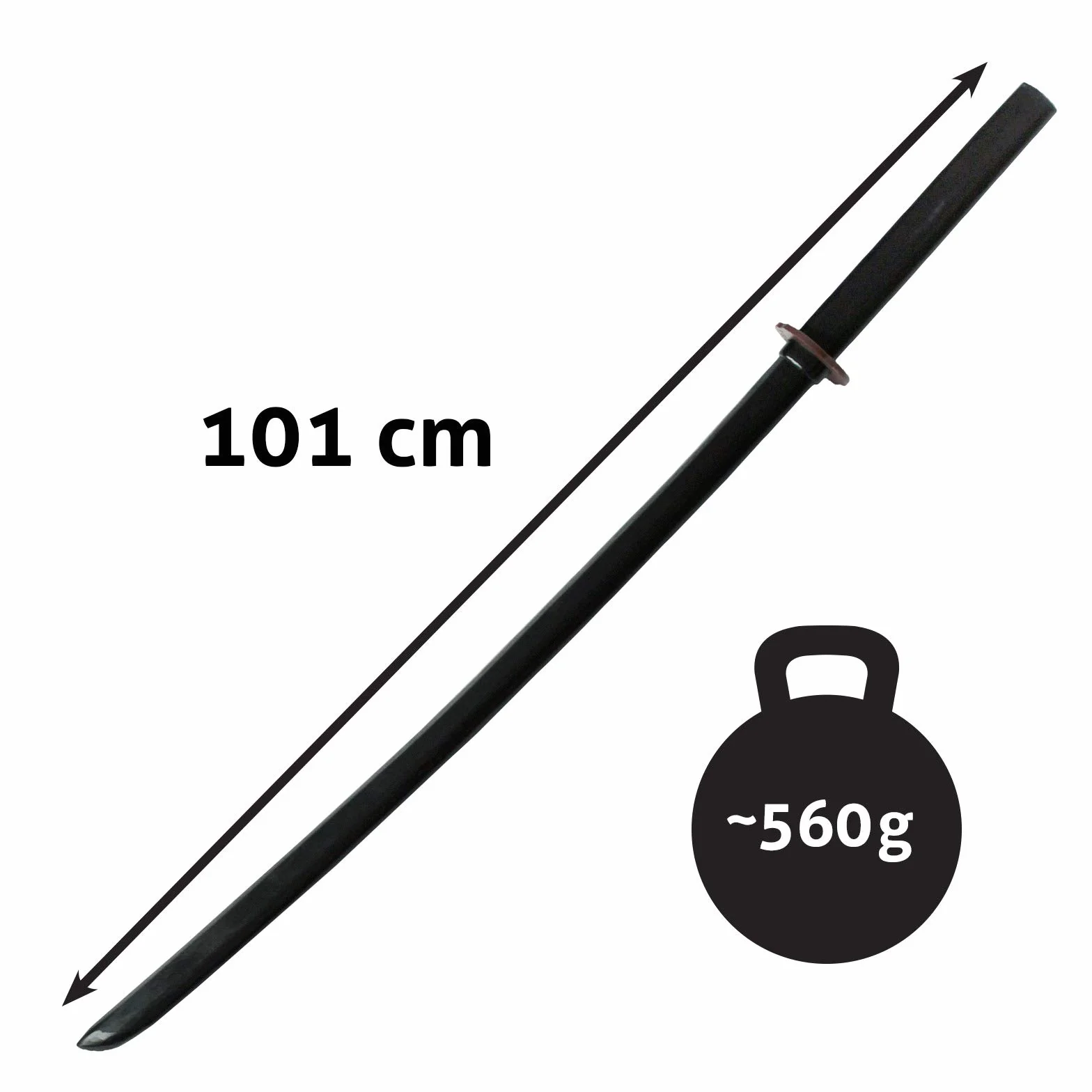 DEPICE Bokken de Artes Marciales - Trainingswaffe eiche