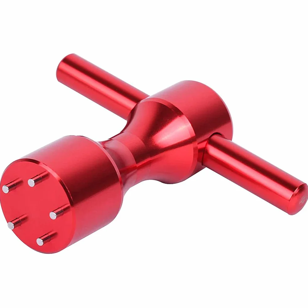 Llave de tornillo para palo de golf, 5 pines, roja
