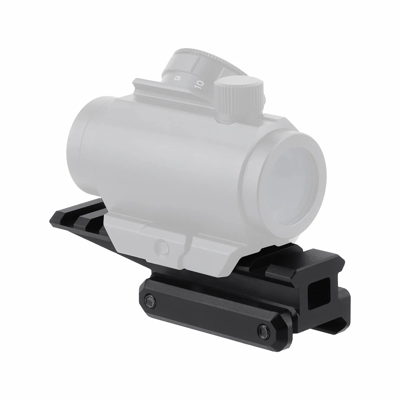 Base de Montaje para Óptica Fast Riser, Riel Picatinny 0.79" 8 Ranuras 1,7cm Altura 8,9cm Largo, Adaptador