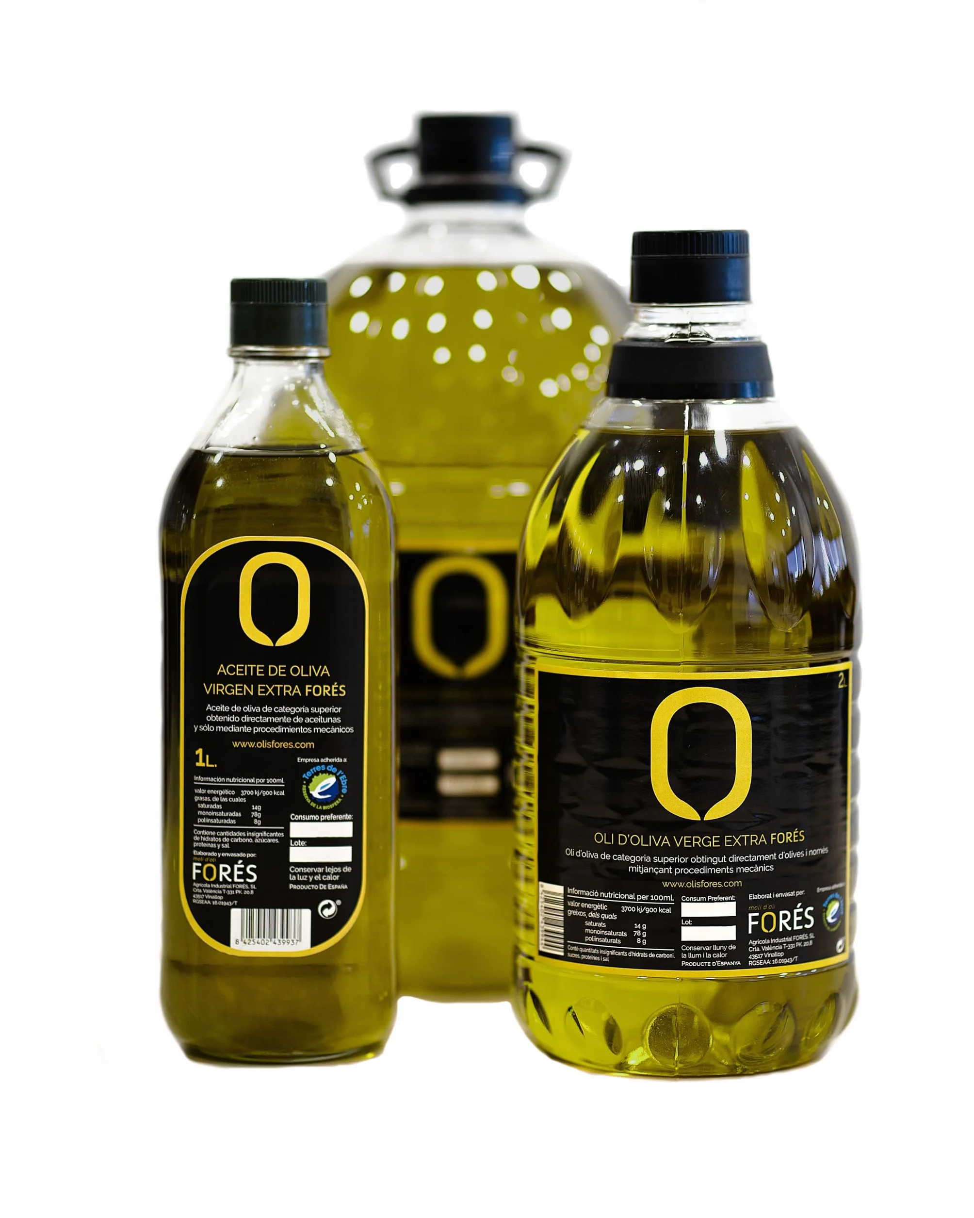 FORÉS | Aceite de Oliva Virgen Extra 5L | AOVE Gourmet Garrafa PET | Extracción en Frío | Sabor Frutado Verde con Amargor y Picante | Reserva de la Biosfera UNESCO Terres de l’Ebre