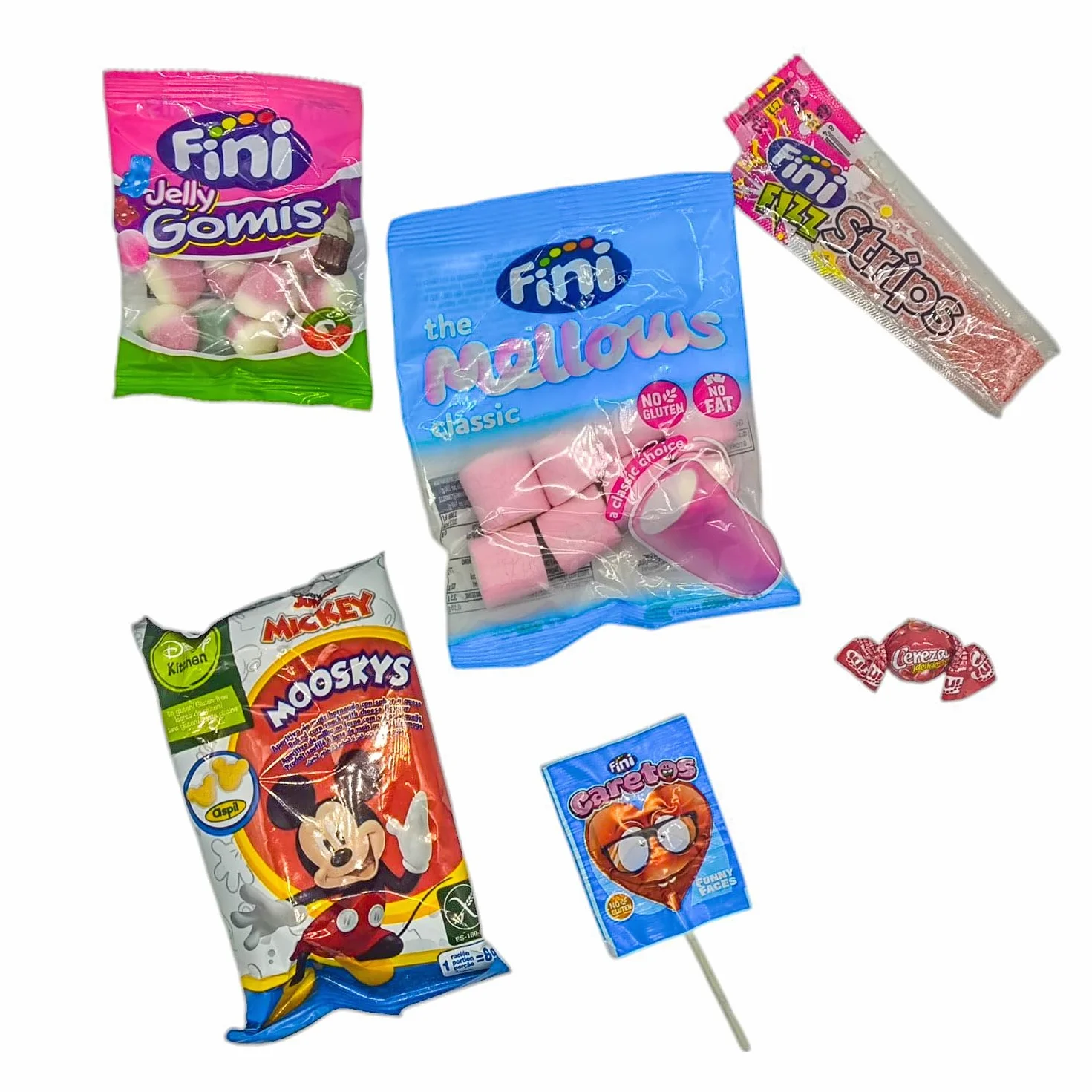 Bolsas de Cumpleaños con Chuches y Caramelos - Cono Surtido de Golosinas Rellenas para Piñatas, Fiestas Infantiles y Navidad (1)