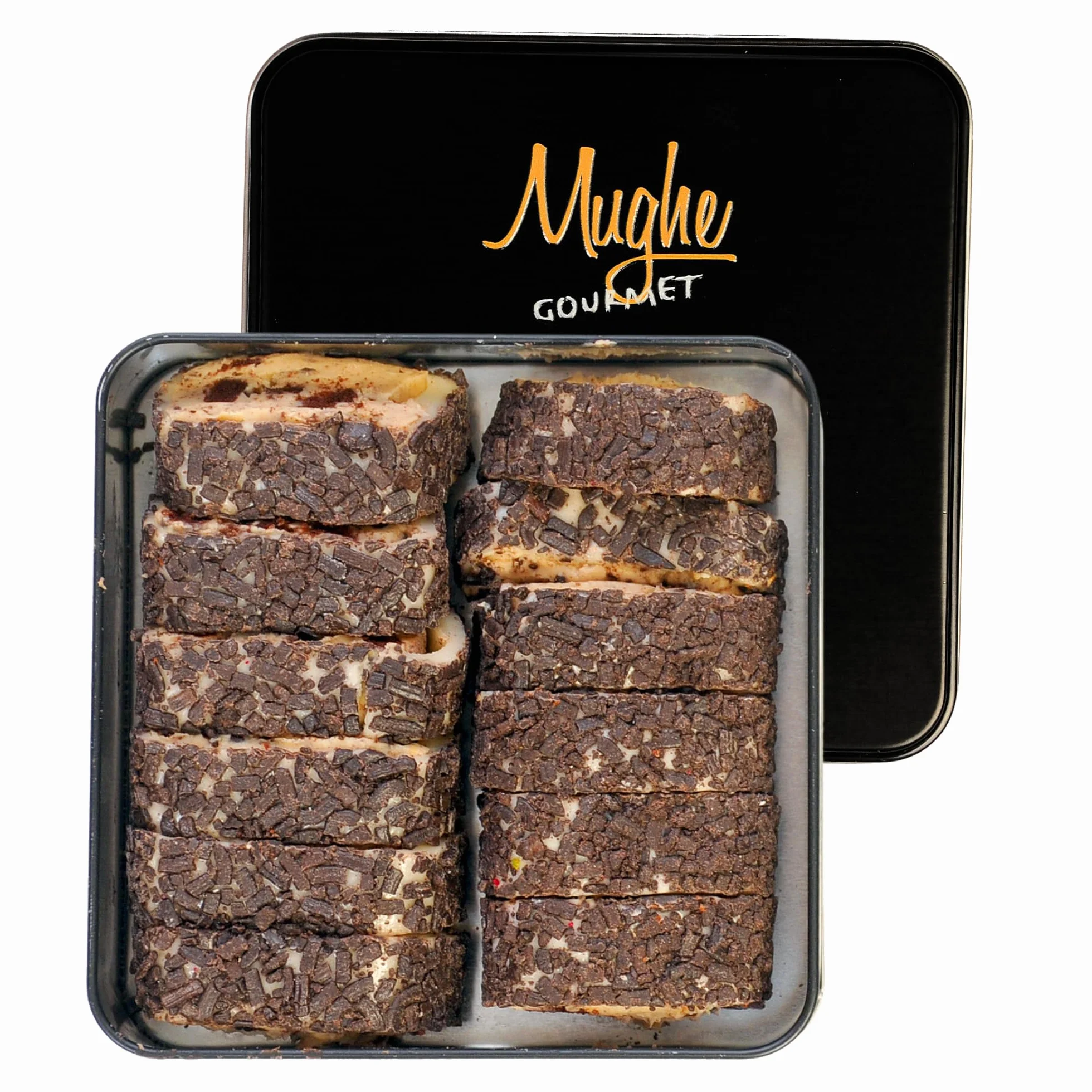 Mughe Gourmet Lokum Delicia Turca de Crema de Galleta Sándwich de Cacao – Lata de Regalo de 350 g