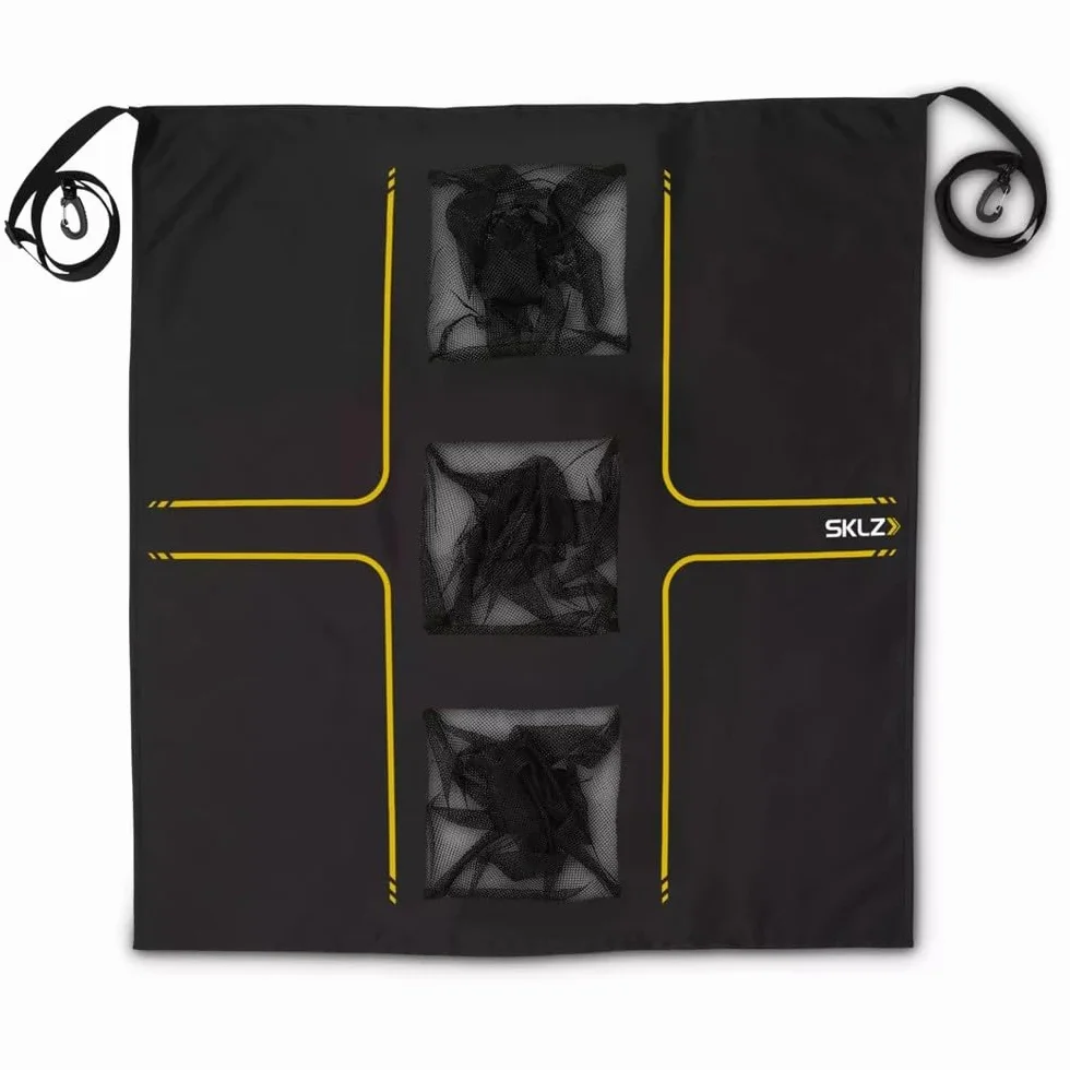 SKLZ Universal Golf Target – Objetivo de Swing Ajustable con Tres Bolsillos para Practicar Vuelo de Bola y Chip, 76.2 cm x 76.2 cm para Entrenamiento de precisión.