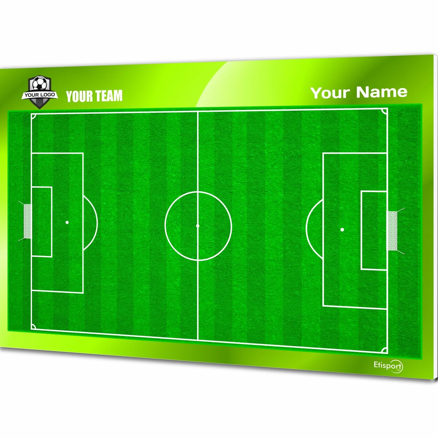Pizarra táctica Fútbol para Entrenador Personalizada 30,5x20,5cm Tablero borrado seco